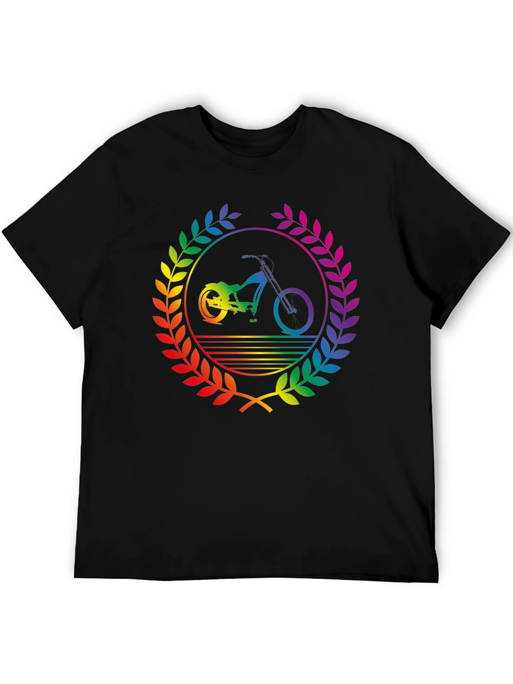 Rainbow Bike T-Shirt - Pride Design