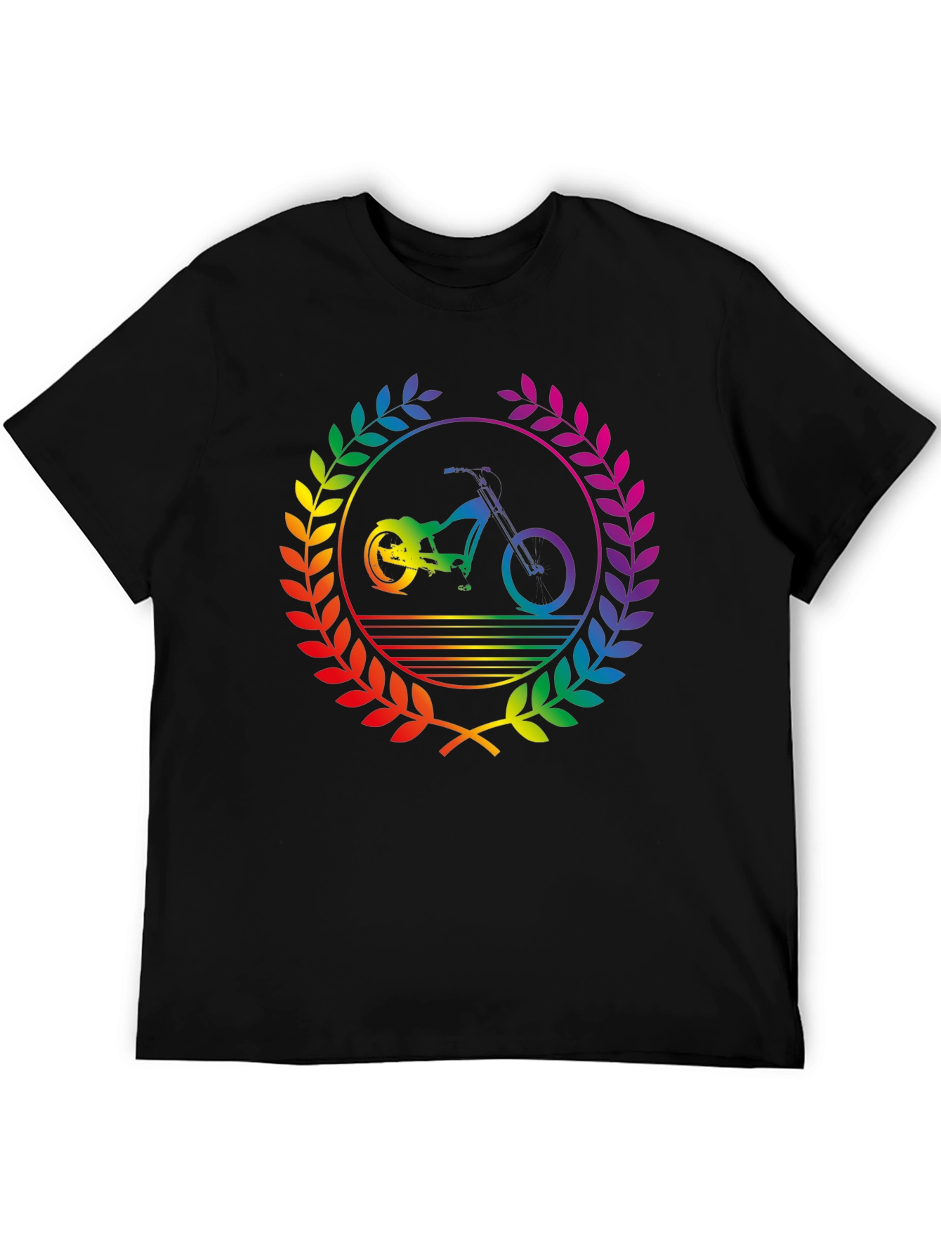 Rainbow Bike T-Shirt - Pride Design