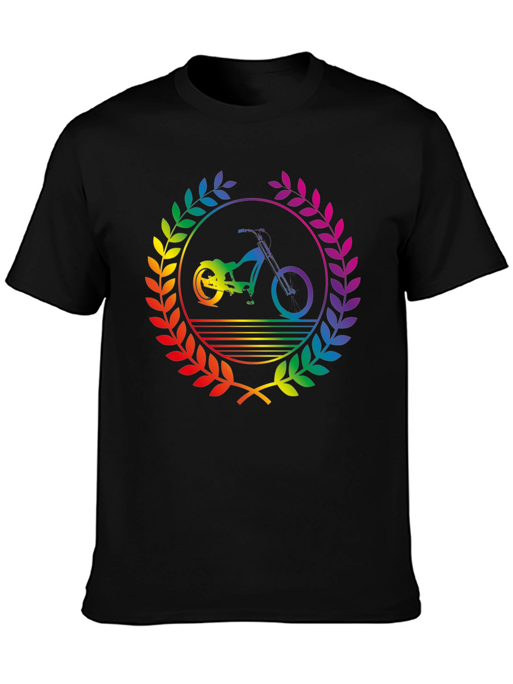 Rainbow Bike T-Shirt - Pride Design