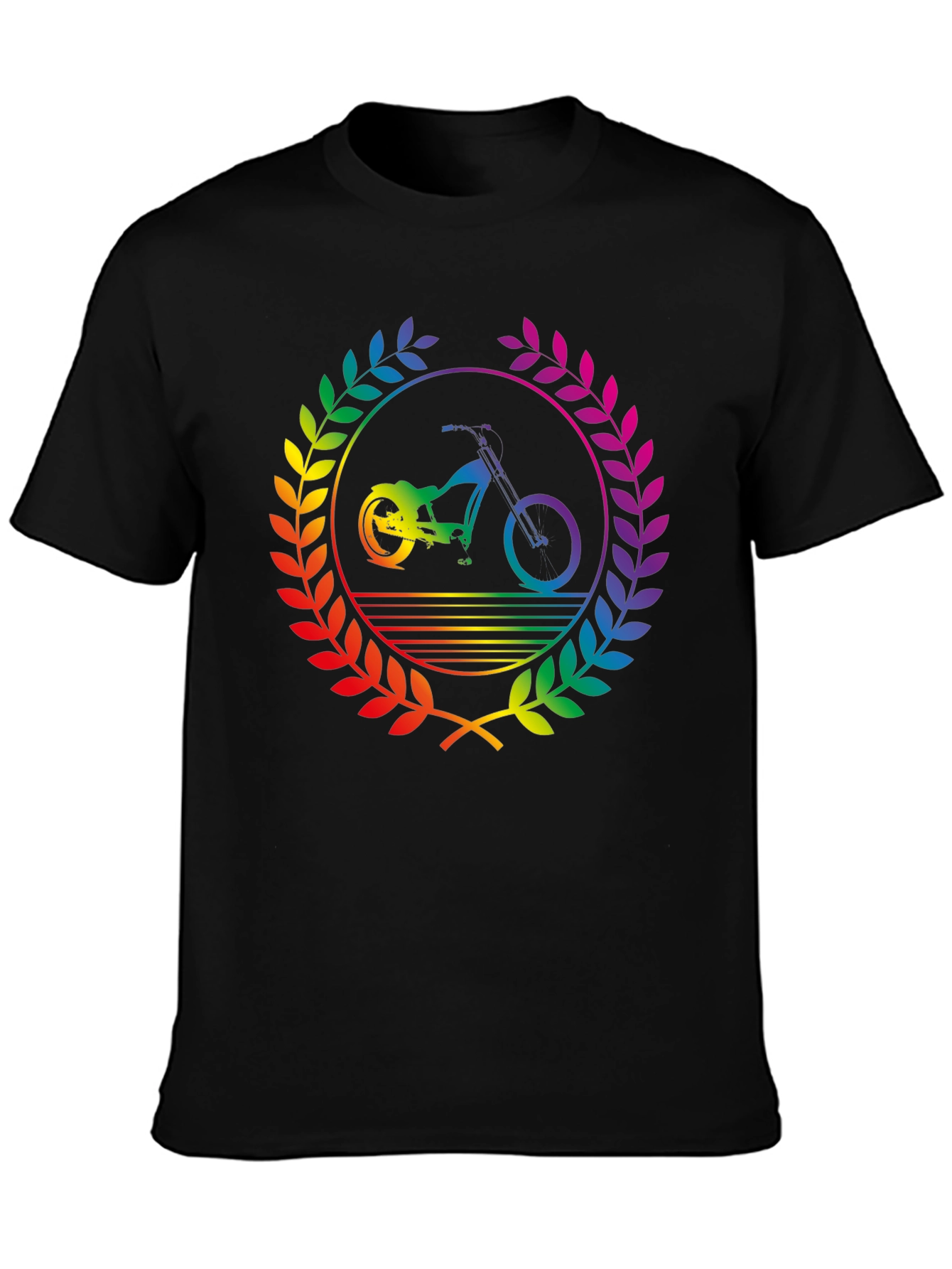 Rainbow Bike T-Shirt - Pride Design