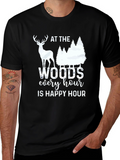 At The Woods Every Hour Is Happy Hour T-Shirt