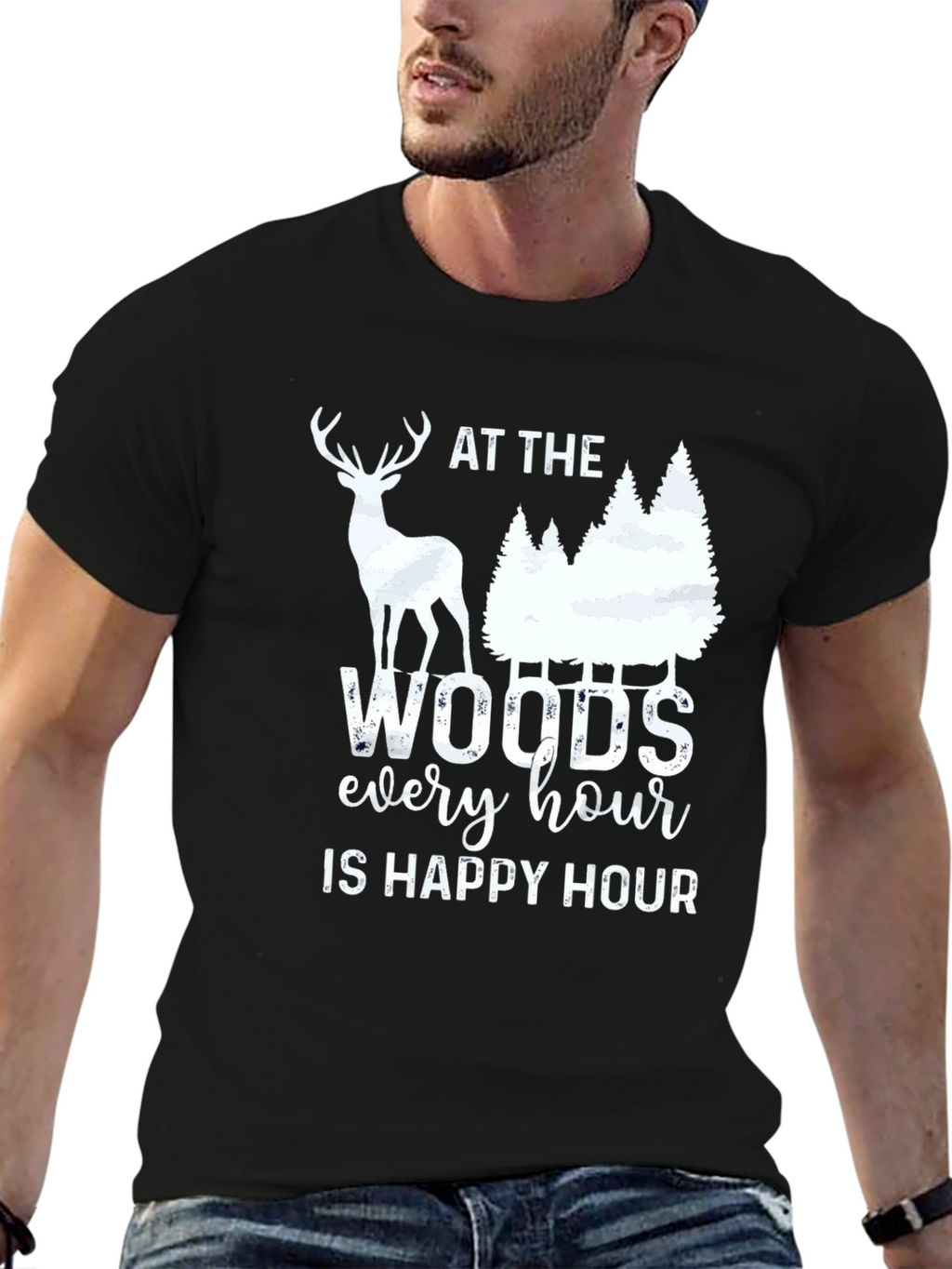 At The Woods Every Hour Is Happy Hour T-Shirt