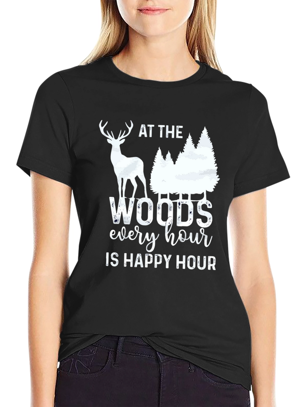 At The Woods Every Hour Is Happy Hour T-Shirt
