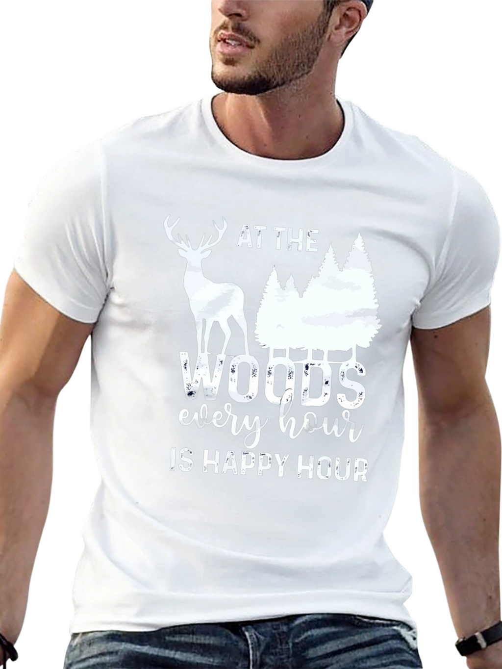 At The Woods Every Hour Is Happy Hour T-Shirt