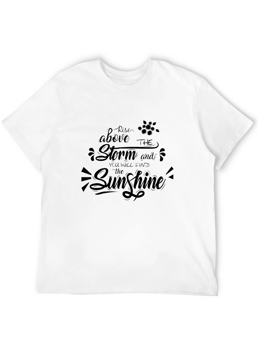 Rise Above the Storm Graphic Tee - Black