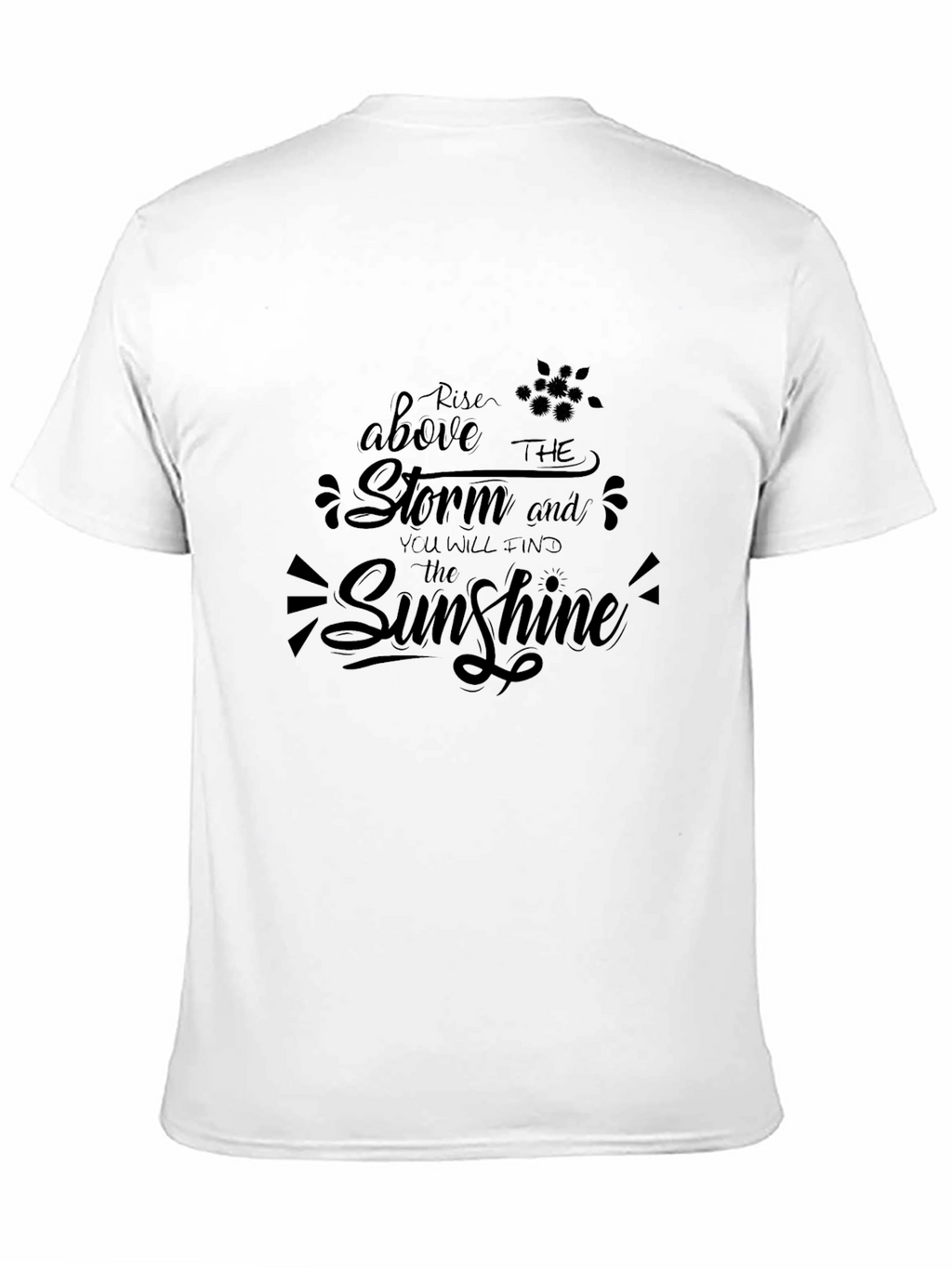 Rise Above the Storm Graphic Tee - Black