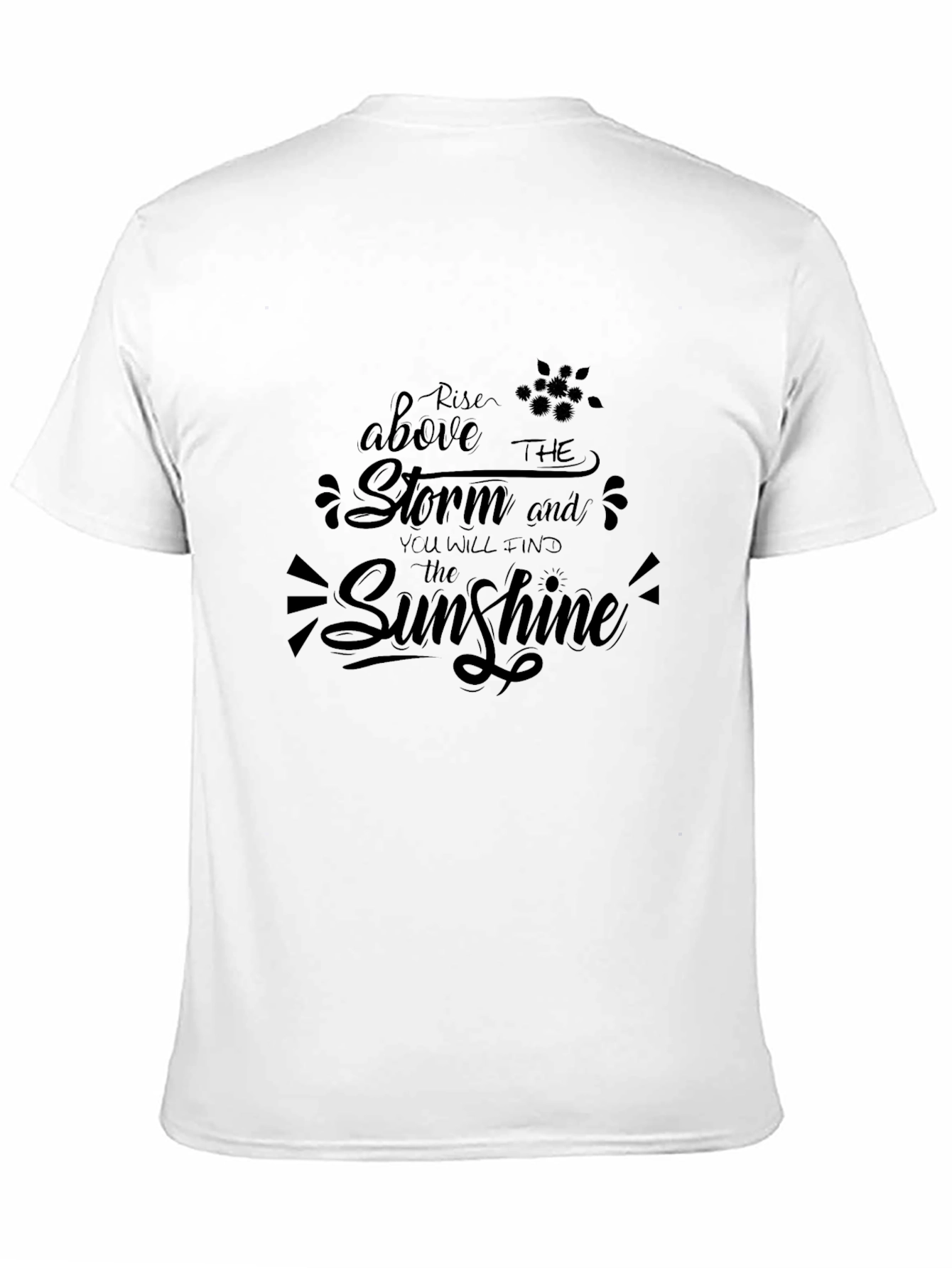 Rise Above the Storm Graphic Tee - Black