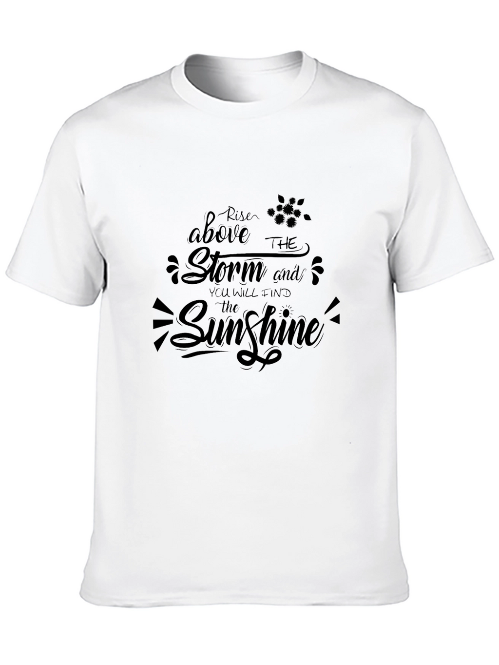 Rise Above the Storm Graphic Tee - Black