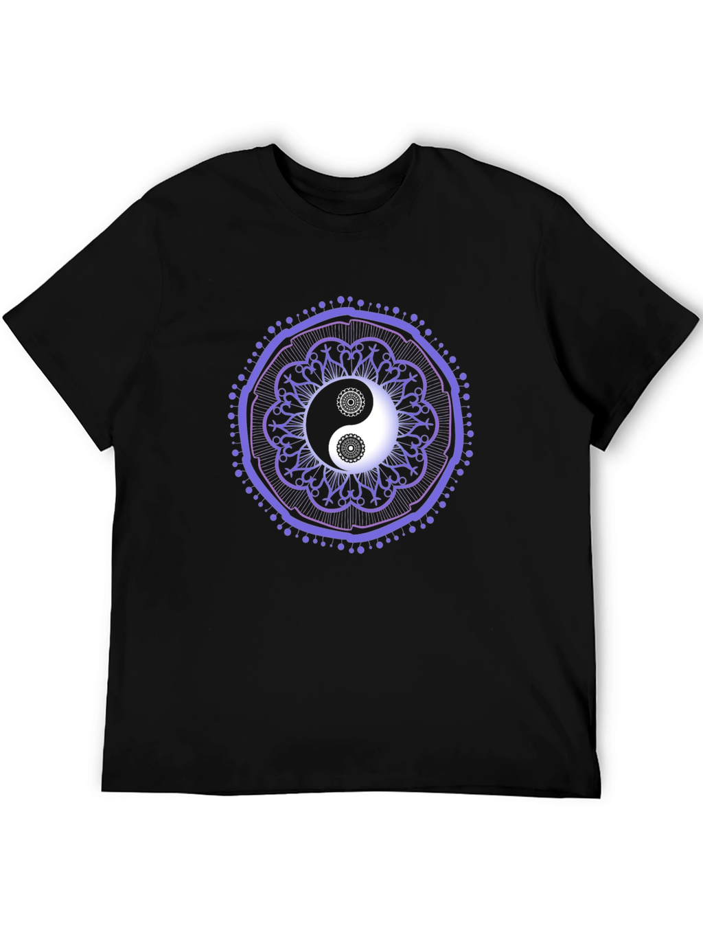 Yin Yang Mandala Graphic Tee - Zen Balance T-Shirt