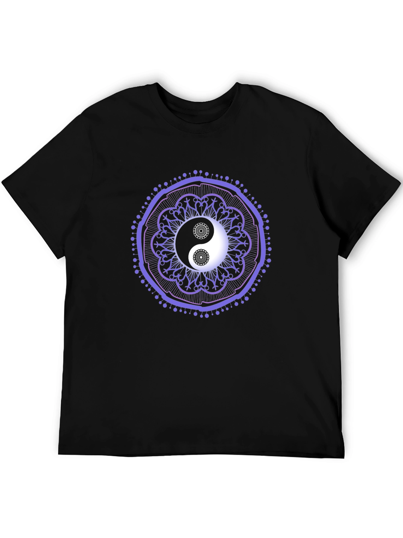 Yin Yang Mandala Graphic Tee - Zen Balance T-Shirt