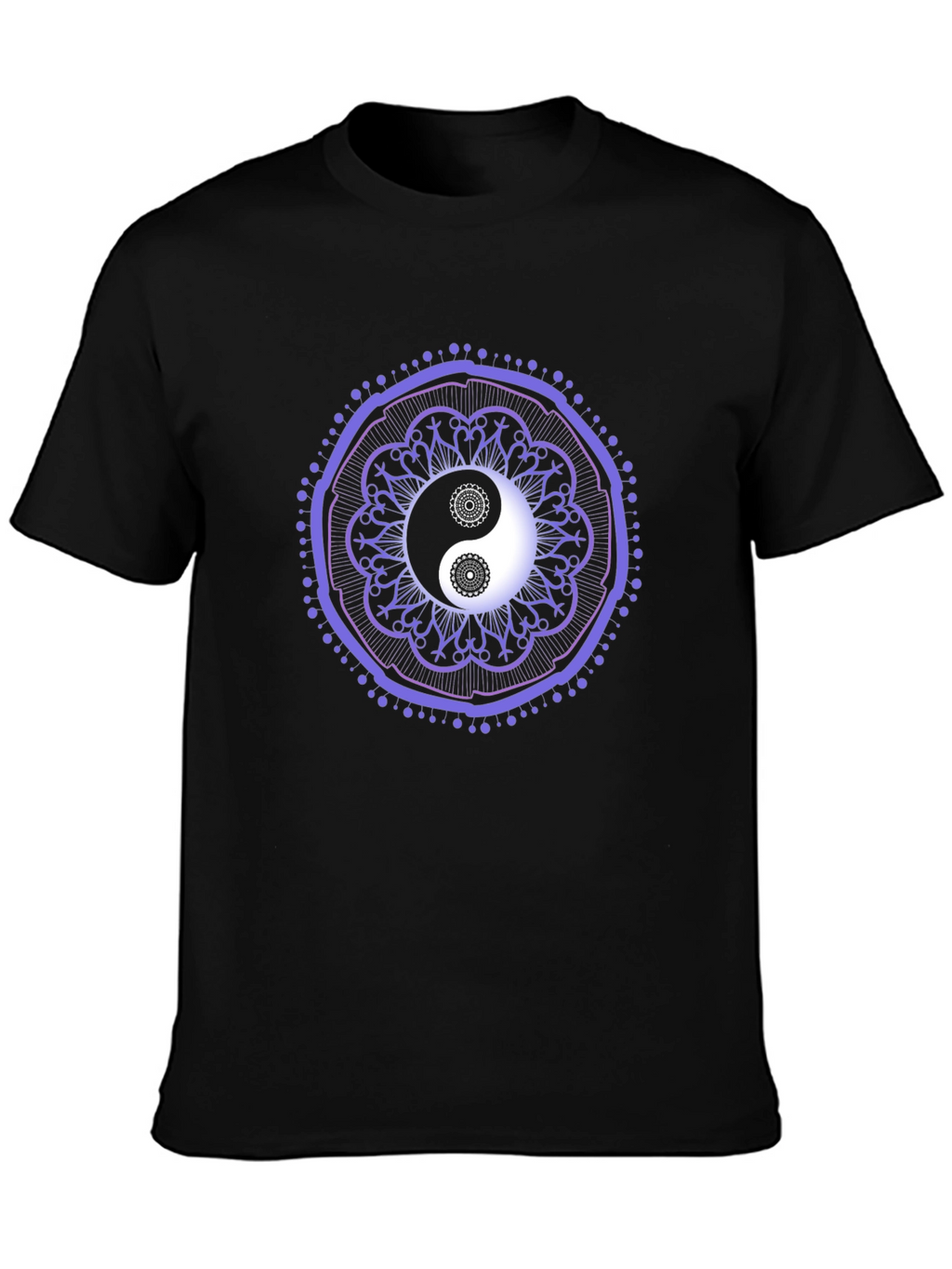 Yin Yang Mandala Graphic Tee - Zen Balance T-Shirt