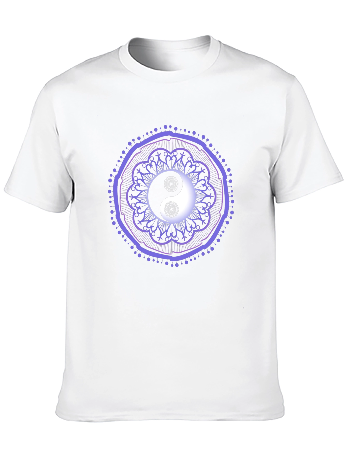 Yin Yang Mandala Graphic Tee - Zen Balance T-Shirt