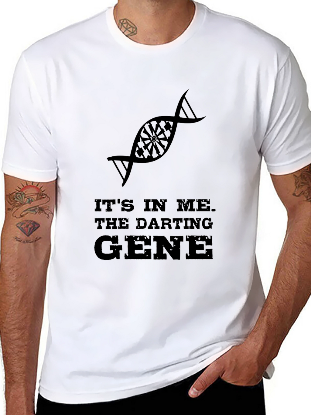 Darting Gene T-Shirt - Black