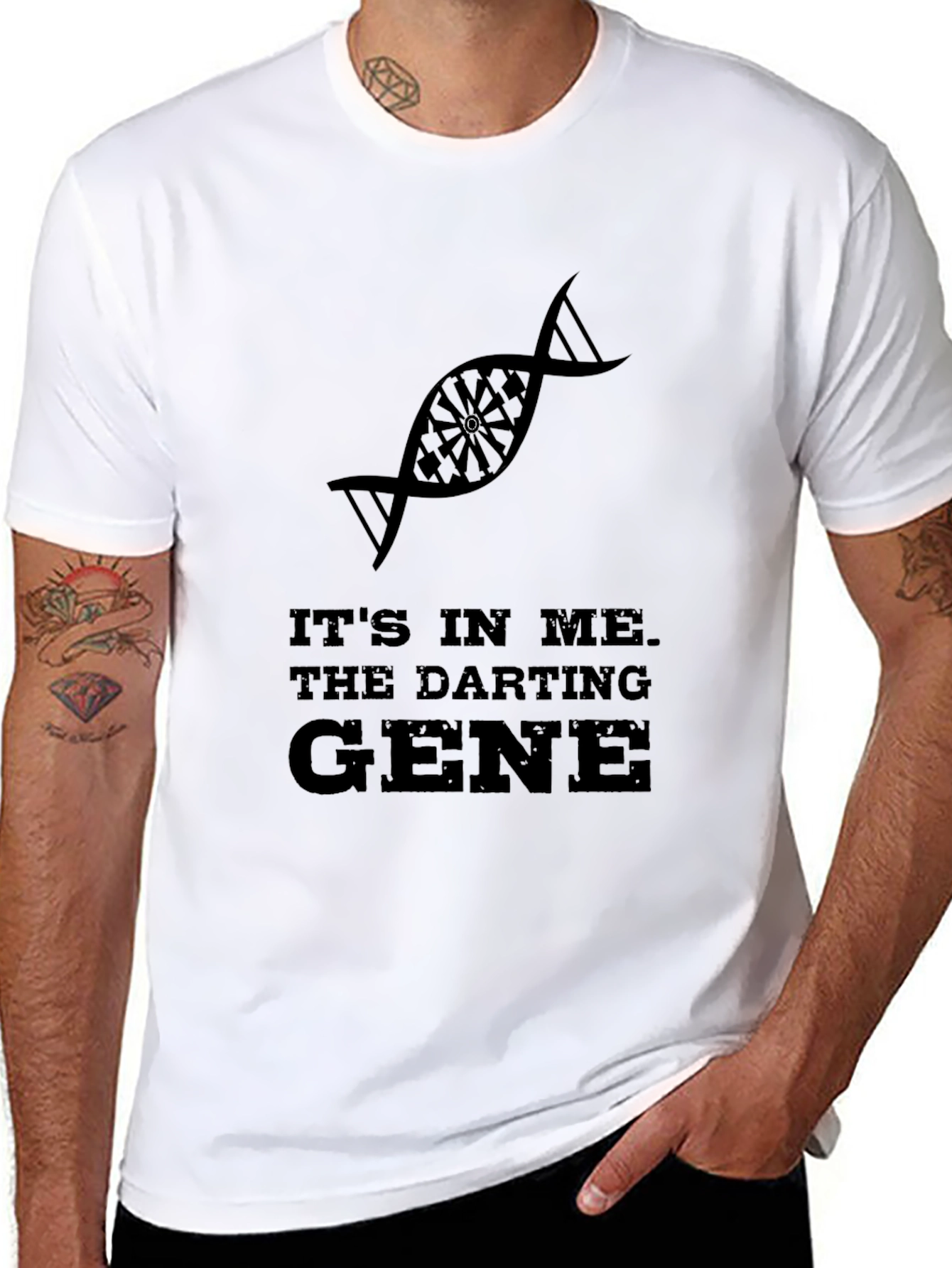 Darting Gene T-Shirt - Black
