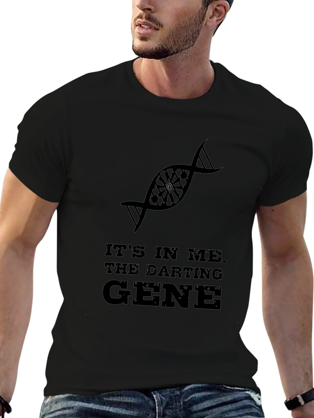 Darting Gene T-Shirt - Black