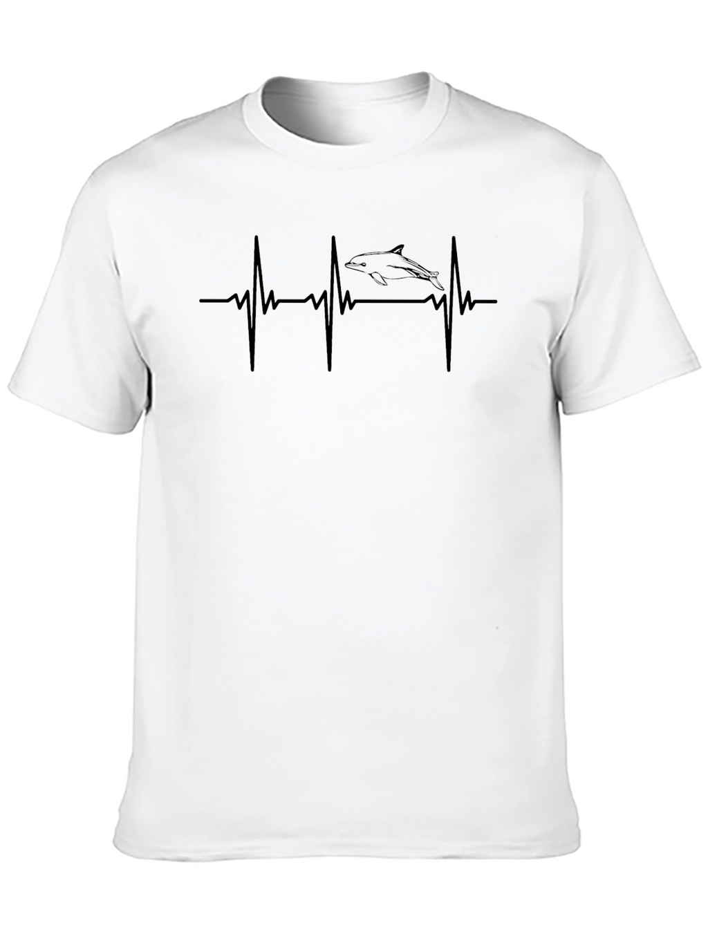 Heartbeat Dolphin Graphic T-Shirt