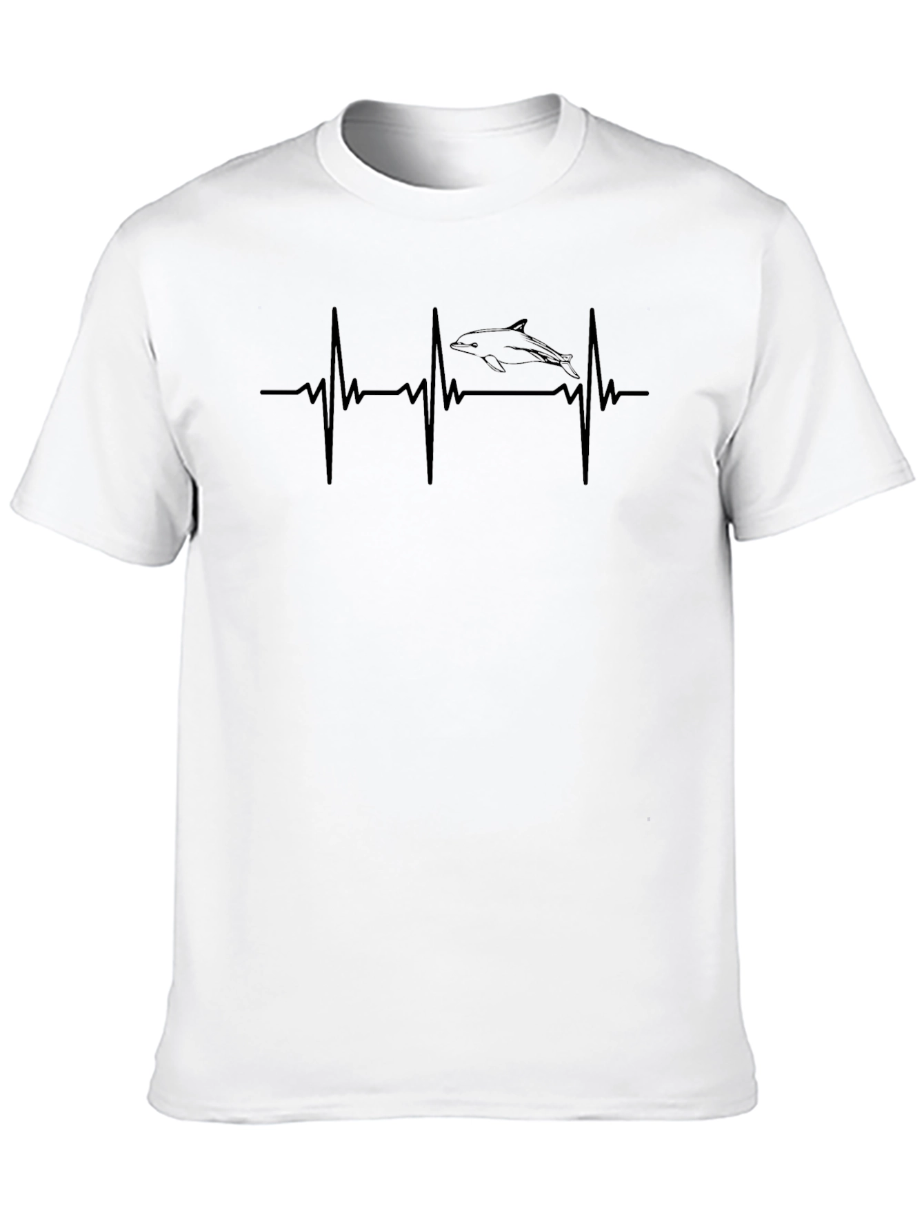 Heartbeat Dolphin Graphic T-Shirt