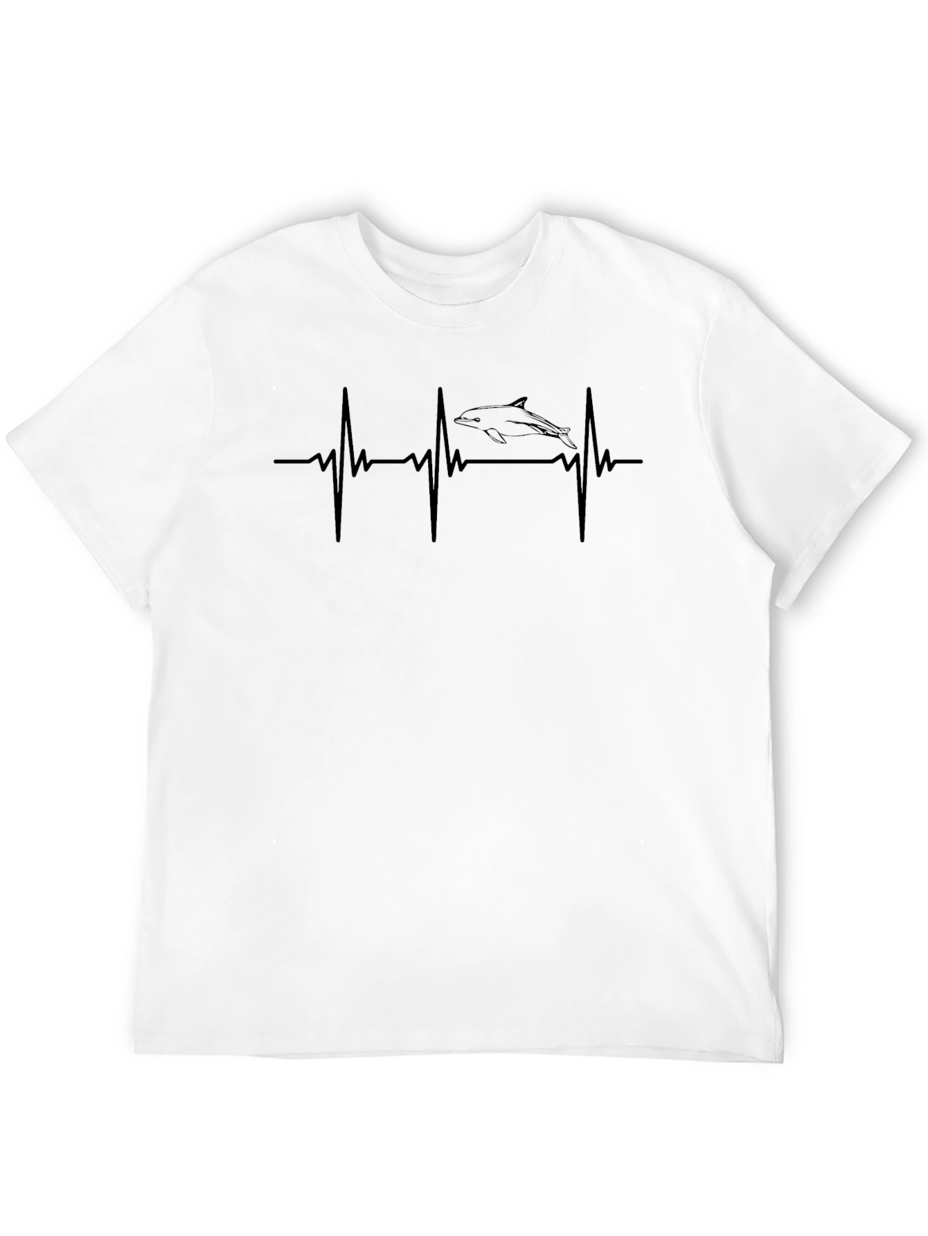 Heartbeat Dolphin Graphic T-Shirt
