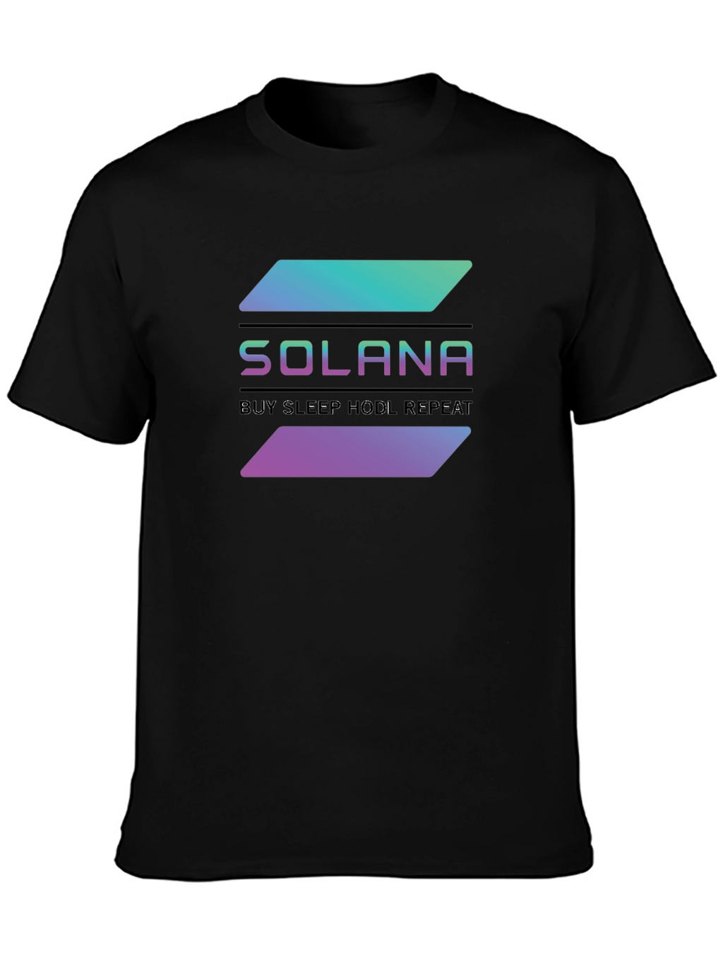 Solana Crypto T-Shirt - Buy Sleep HODL Repeat
