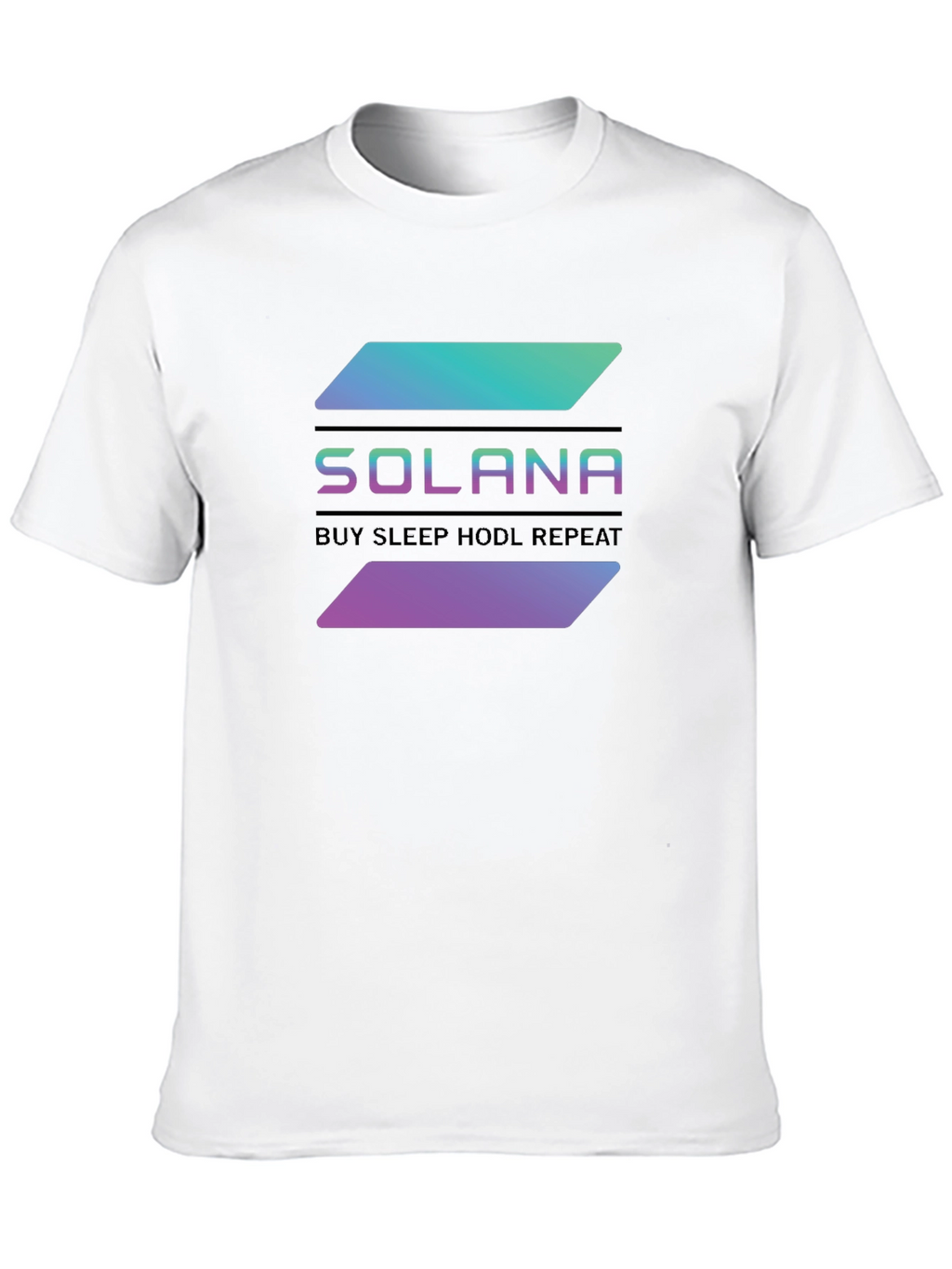 Solana Crypto T-Shirt - Buy Sleep HODL Repeat