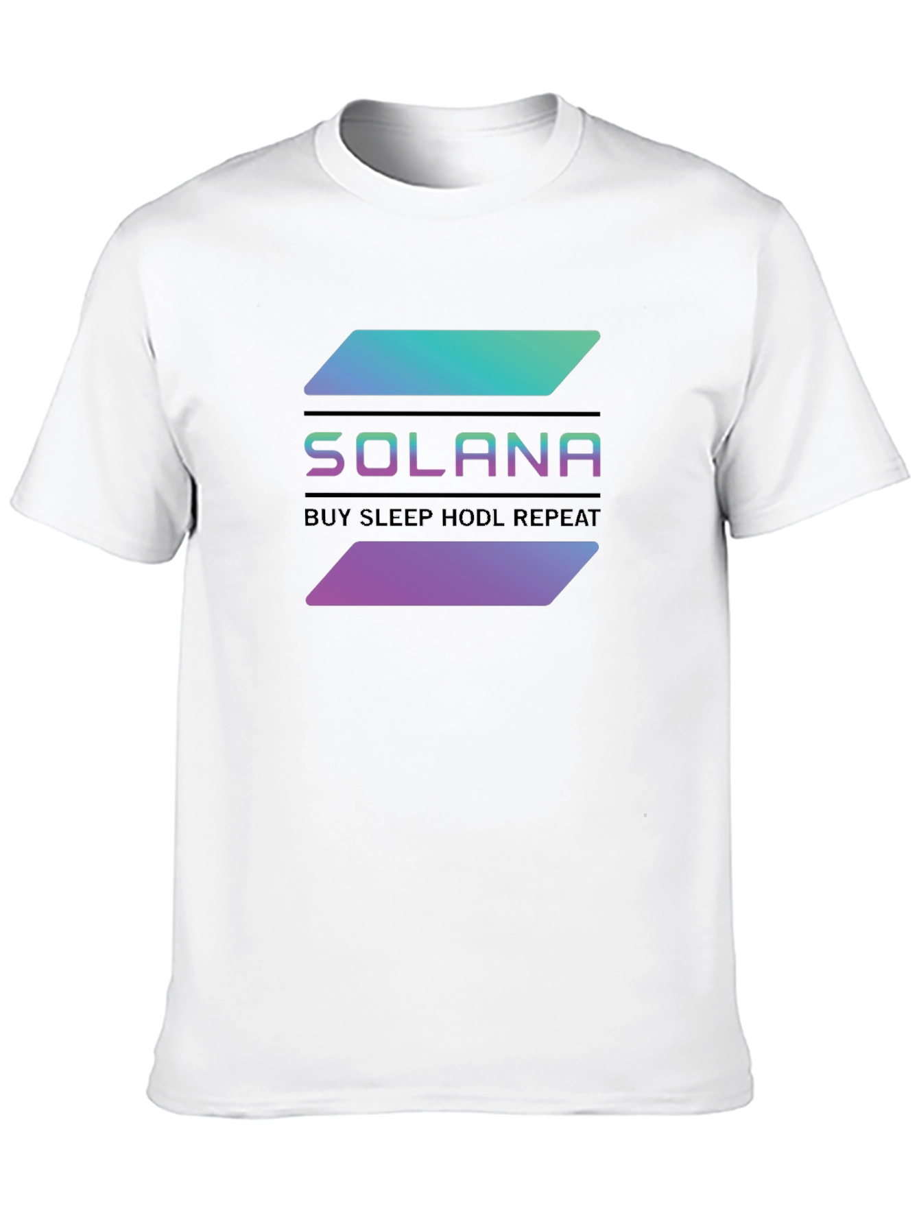 Solana Crypto T-Shirt - Buy Sleep HODL Repeat