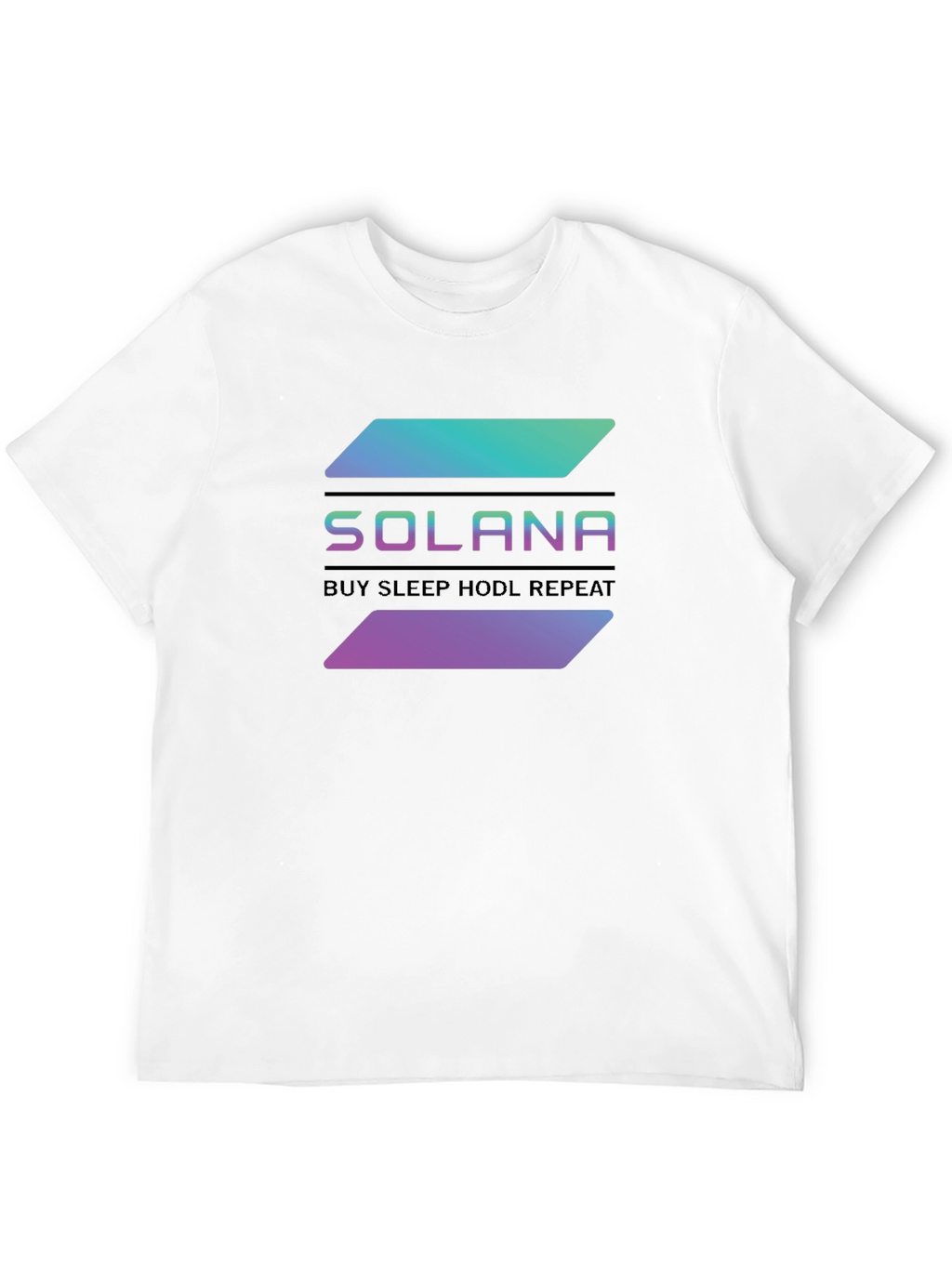 Solana Crypto T-Shirt - Buy Sleep HODL Repeat