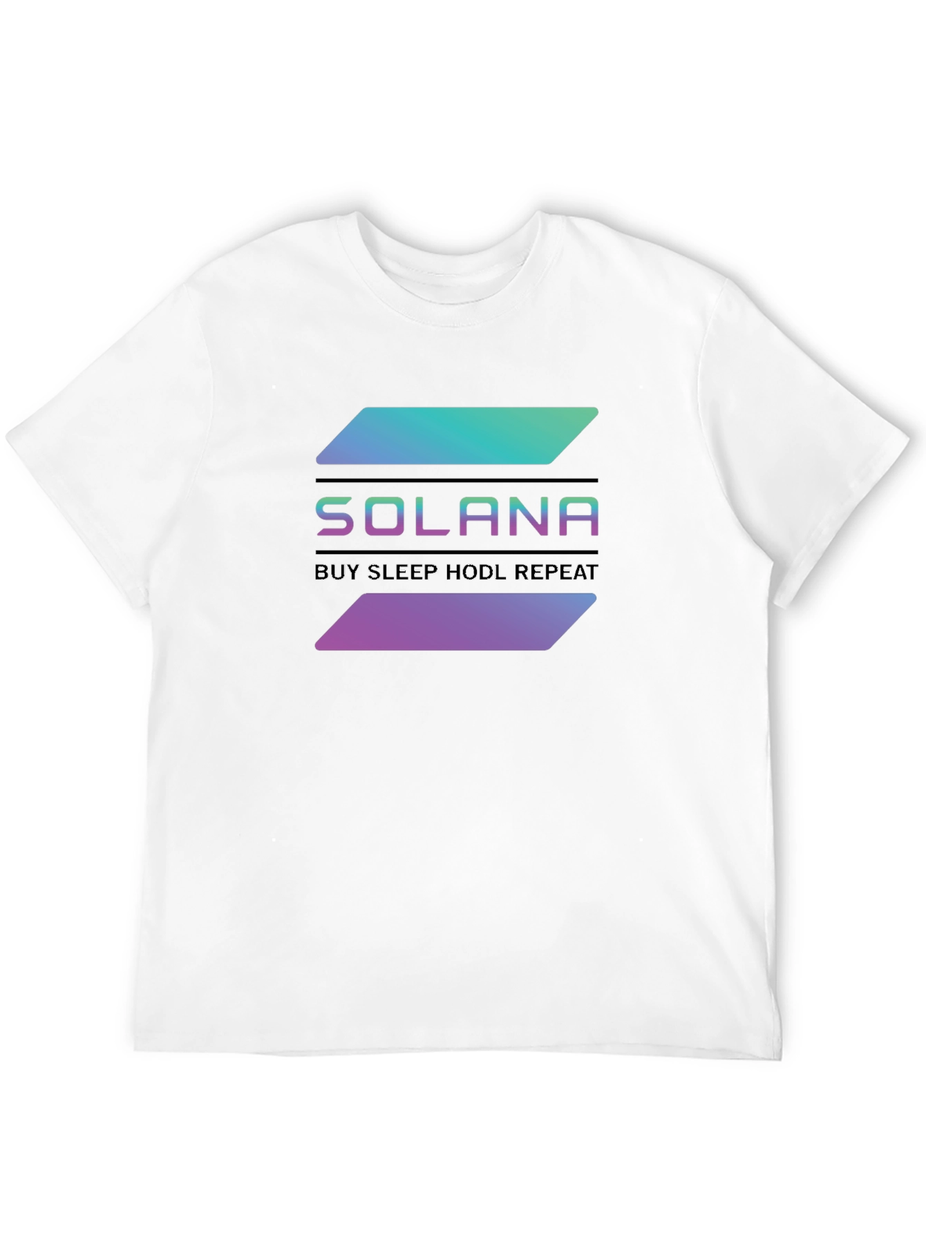 Solana Crypto T-Shirt - Buy Sleep HODL Repeat