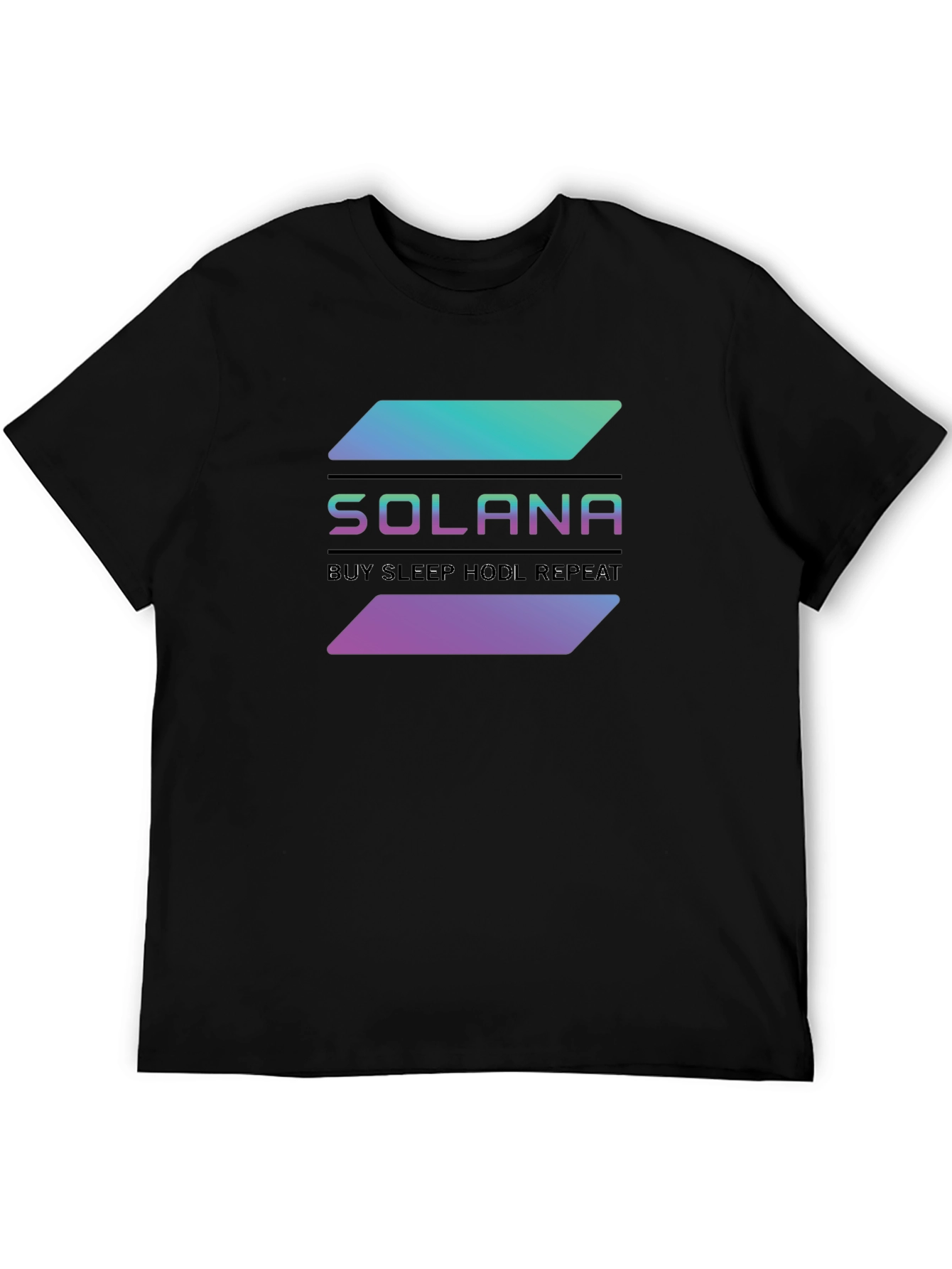 Solana Crypto T-Shirt - Buy Sleep HODL Repeat