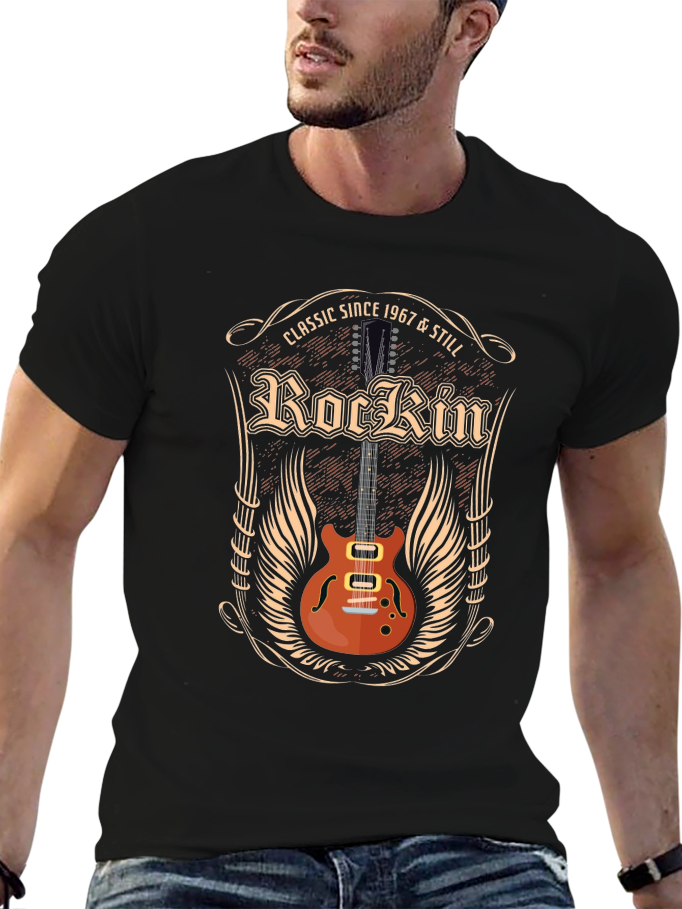 Classic Rockin Guitar T-Shirt - Since 1967