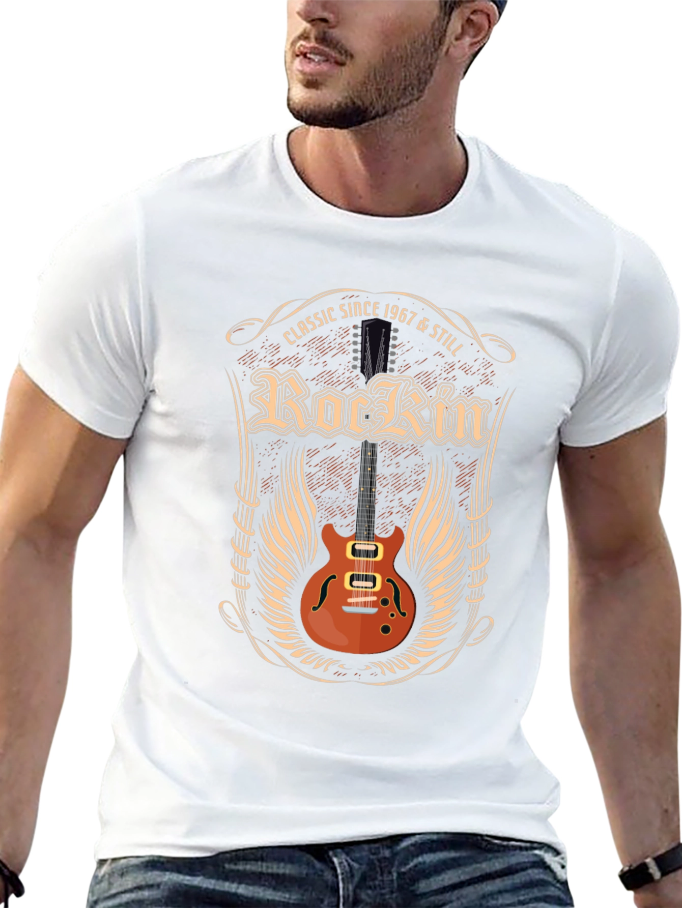 Classic Rockin Guitar T-Shirt - Since 1967