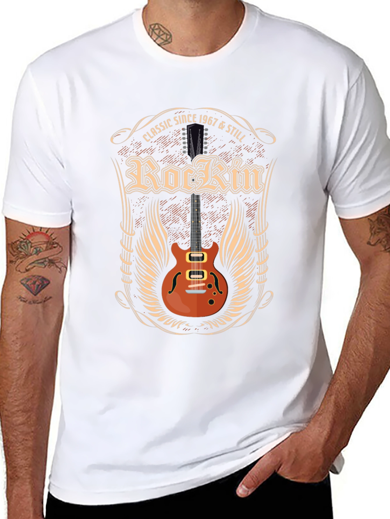 Classic Rockin Guitar T-Shirt - Since 1967