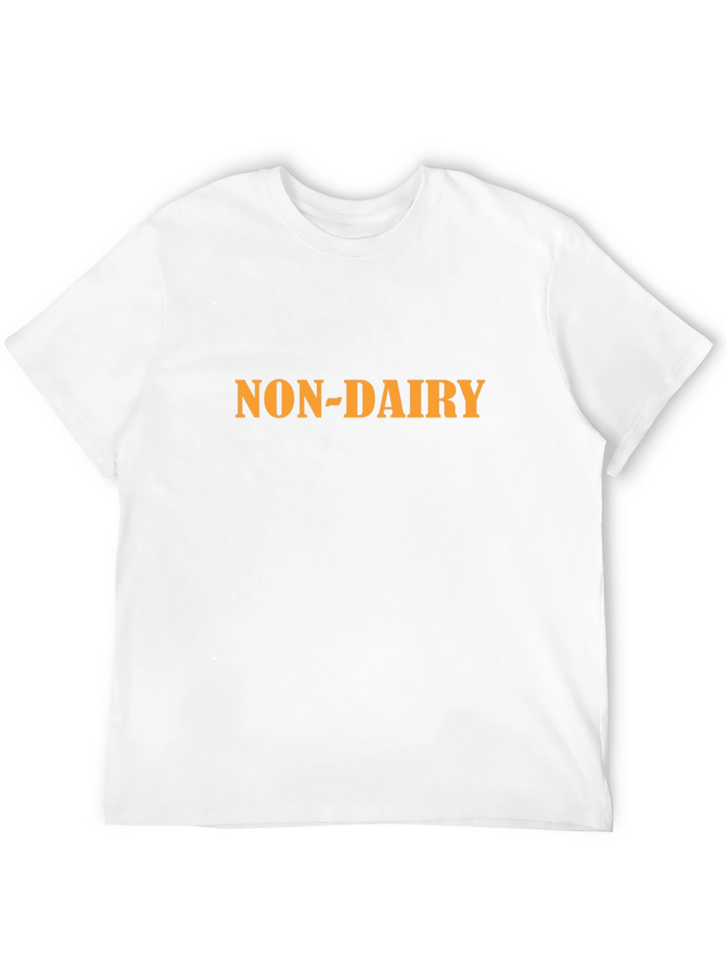 Non-Dairy Statement T-Shirt - Bold Black Comfortable