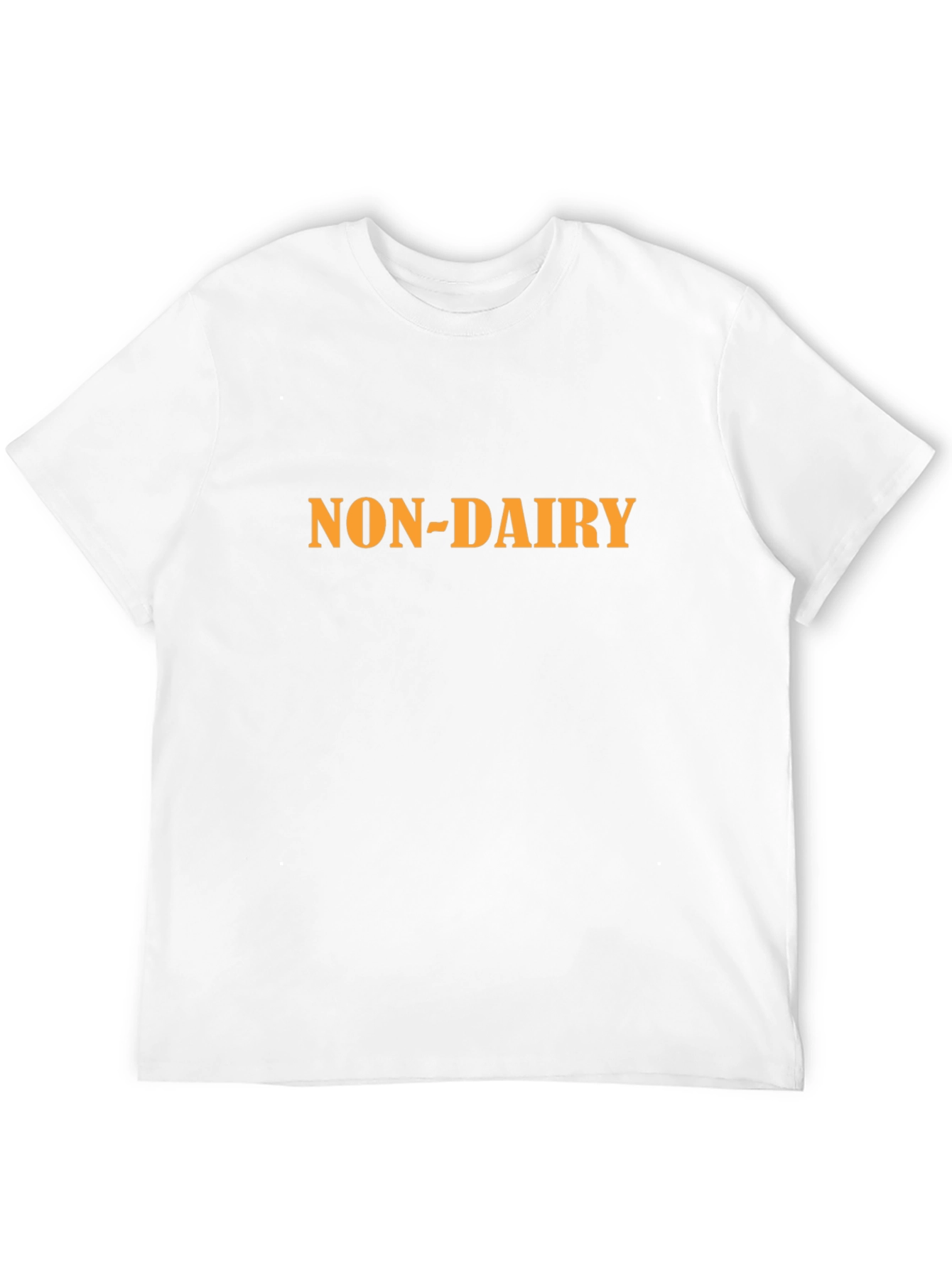Non-Dairy Statement T-Shirt - Bold Black Comfortable