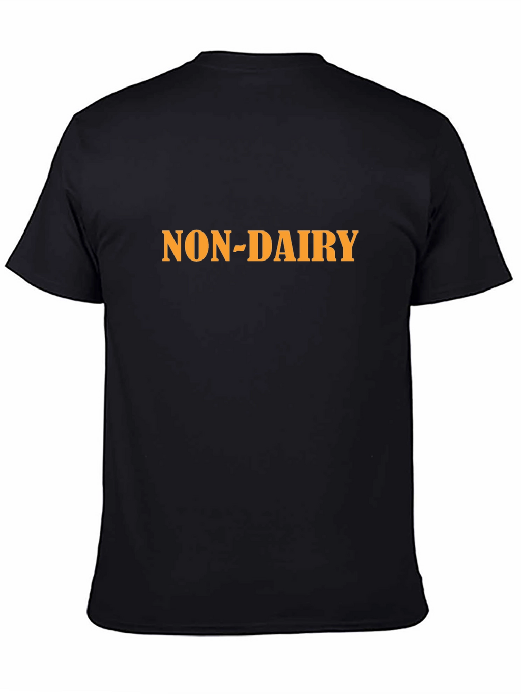 Non-Dairy Statement T-Shirt - Bold Black Comfortable