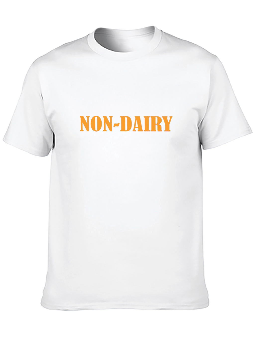 Non-Dairy Statement T-Shirt - Bold Black Comfortable