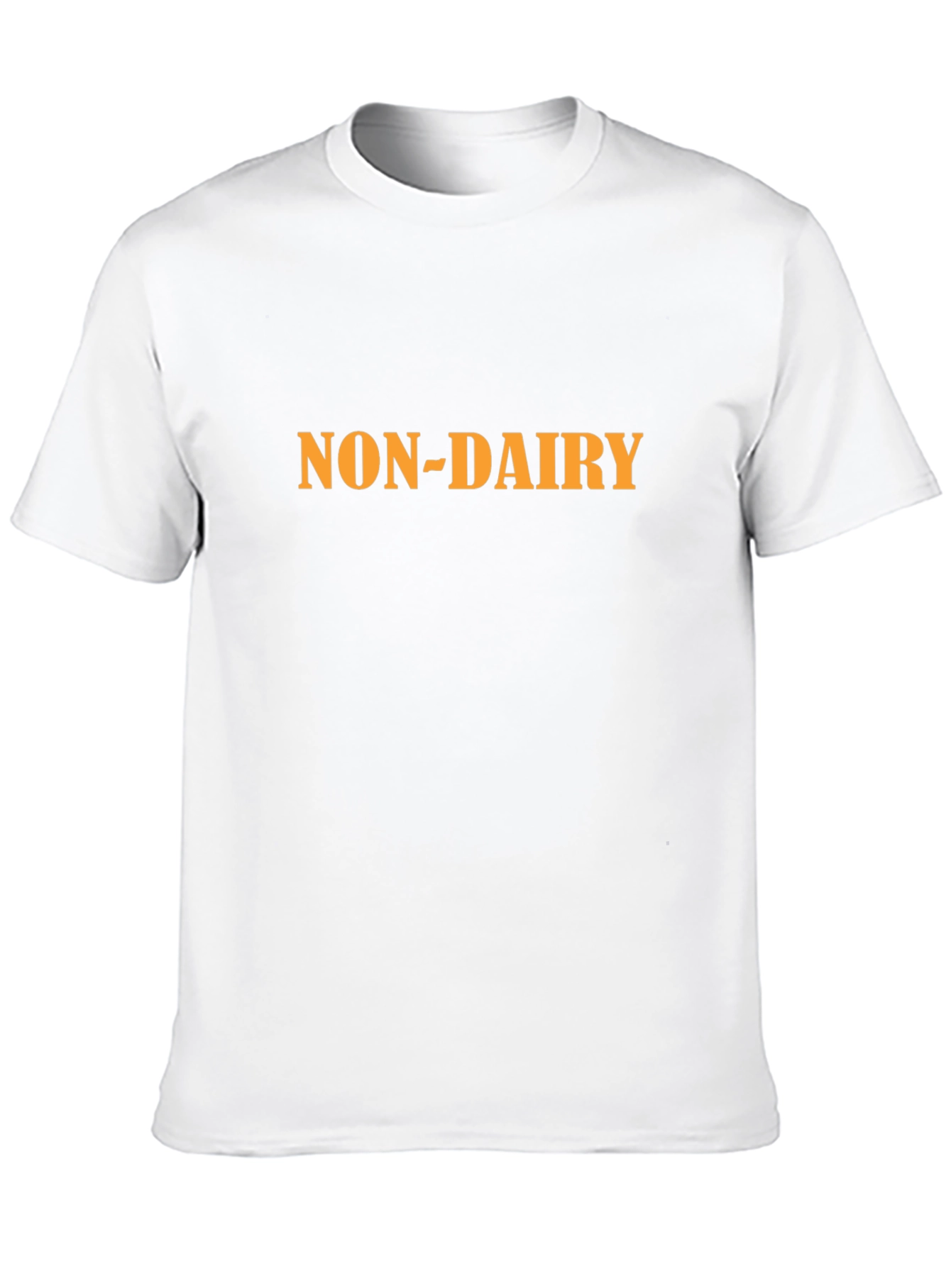 Non-Dairy Statement T-Shirt - Bold Black Comfortable