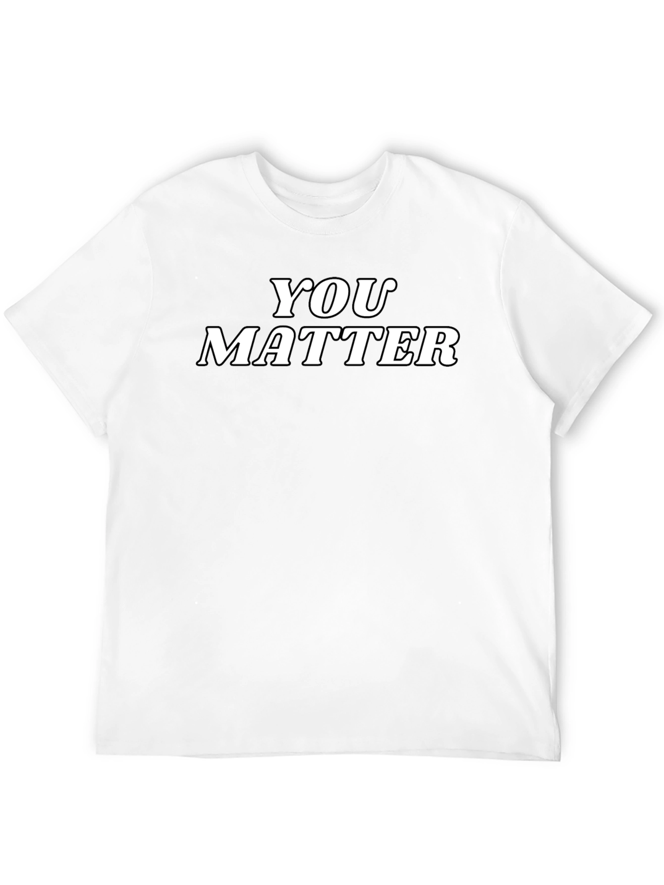 You Matter Black Graphic Tee - Inspirational