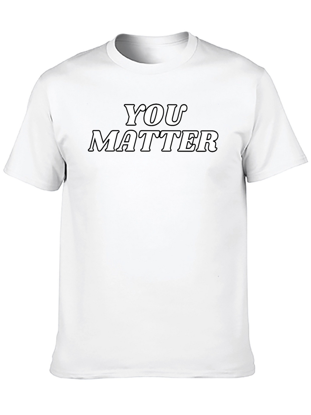 You Matter Black Graphic Tee - Inspirational