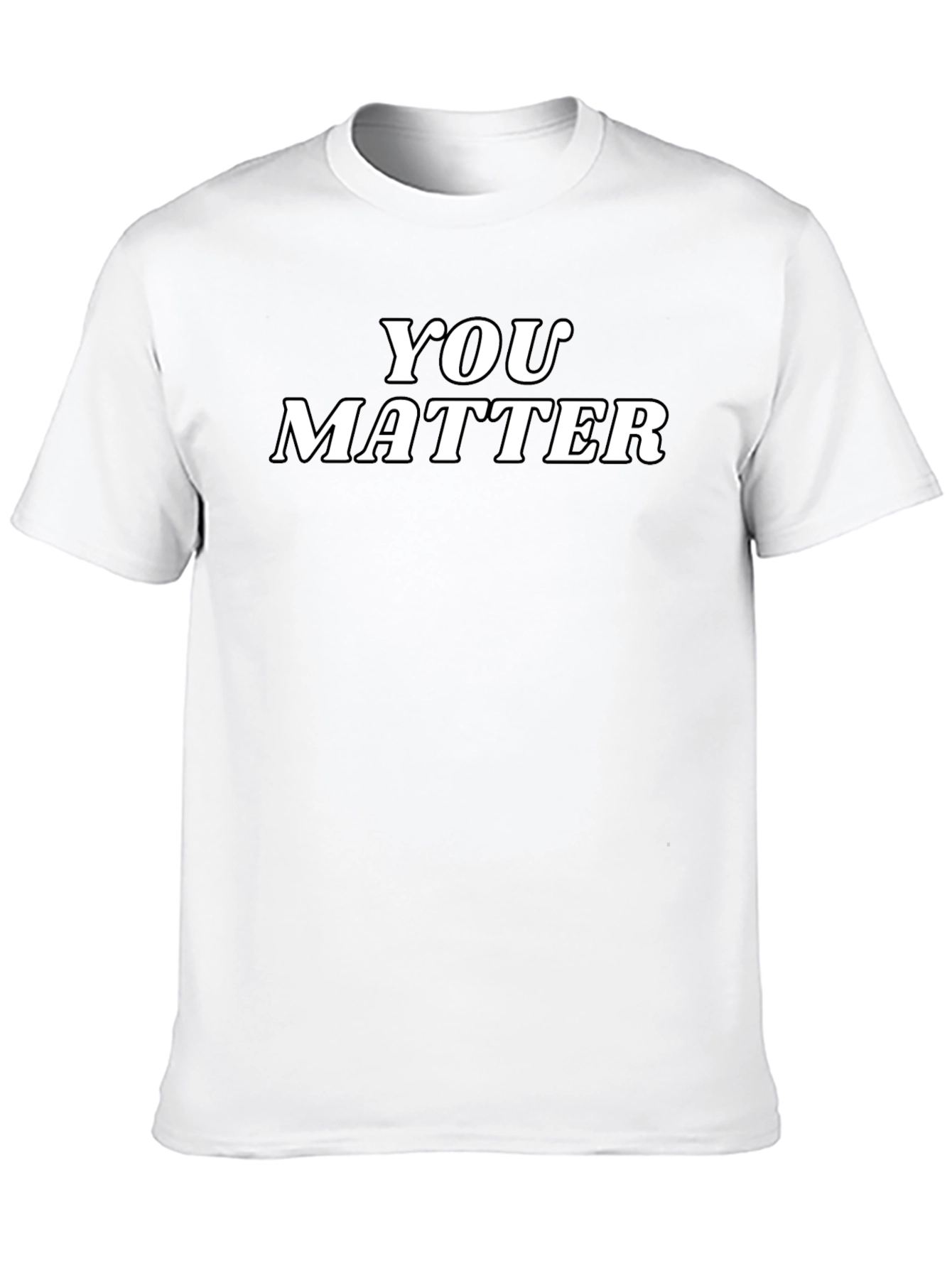 You Matter Black Graphic Tee - Inspirational
