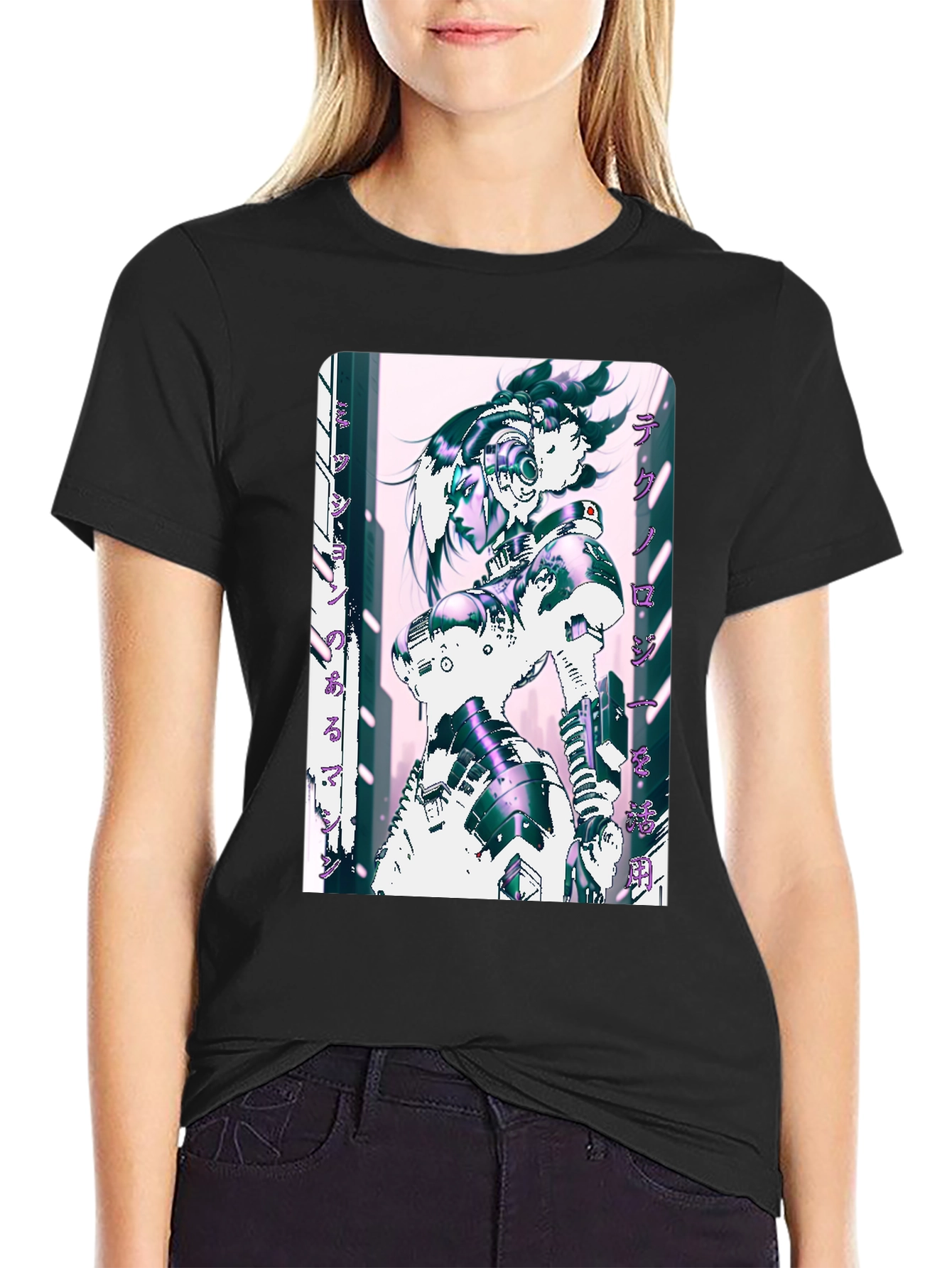 Cyberpunk Anime Graphic T-Shirt
