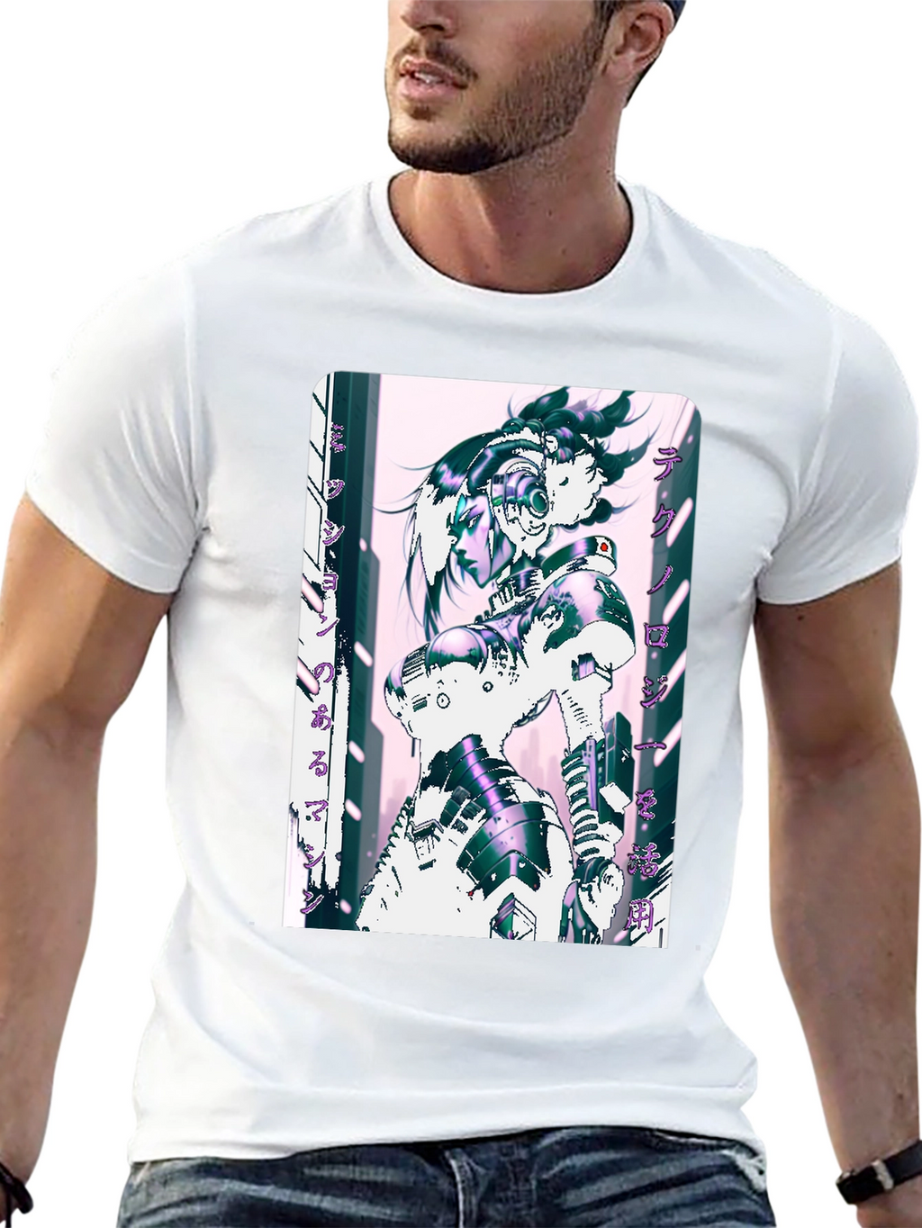 Cyberpunk Anime Graphic T-Shirt