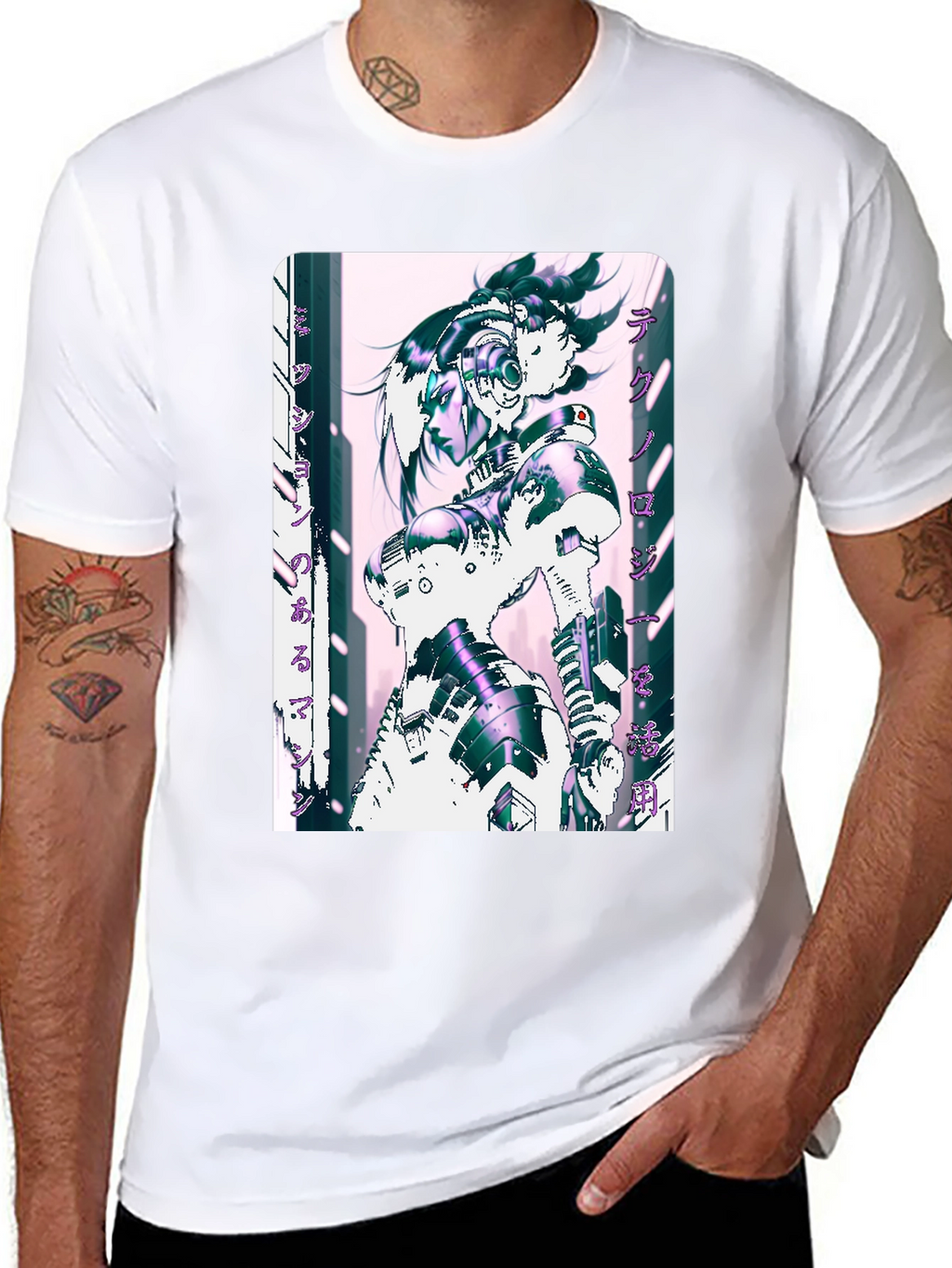Cyberpunk Anime Graphic T-Shirt