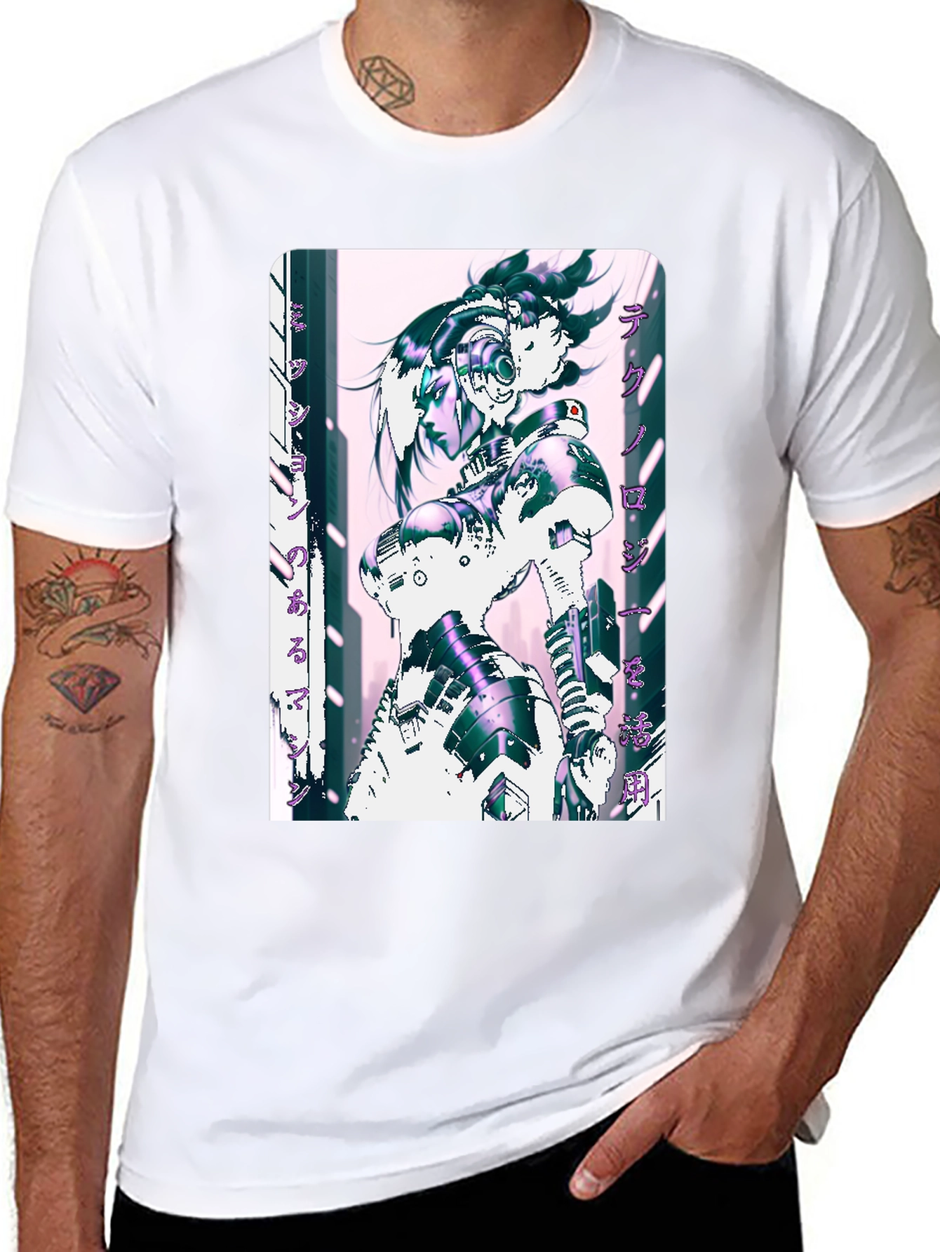 Cyberpunk Anime Graphic T-Shirt