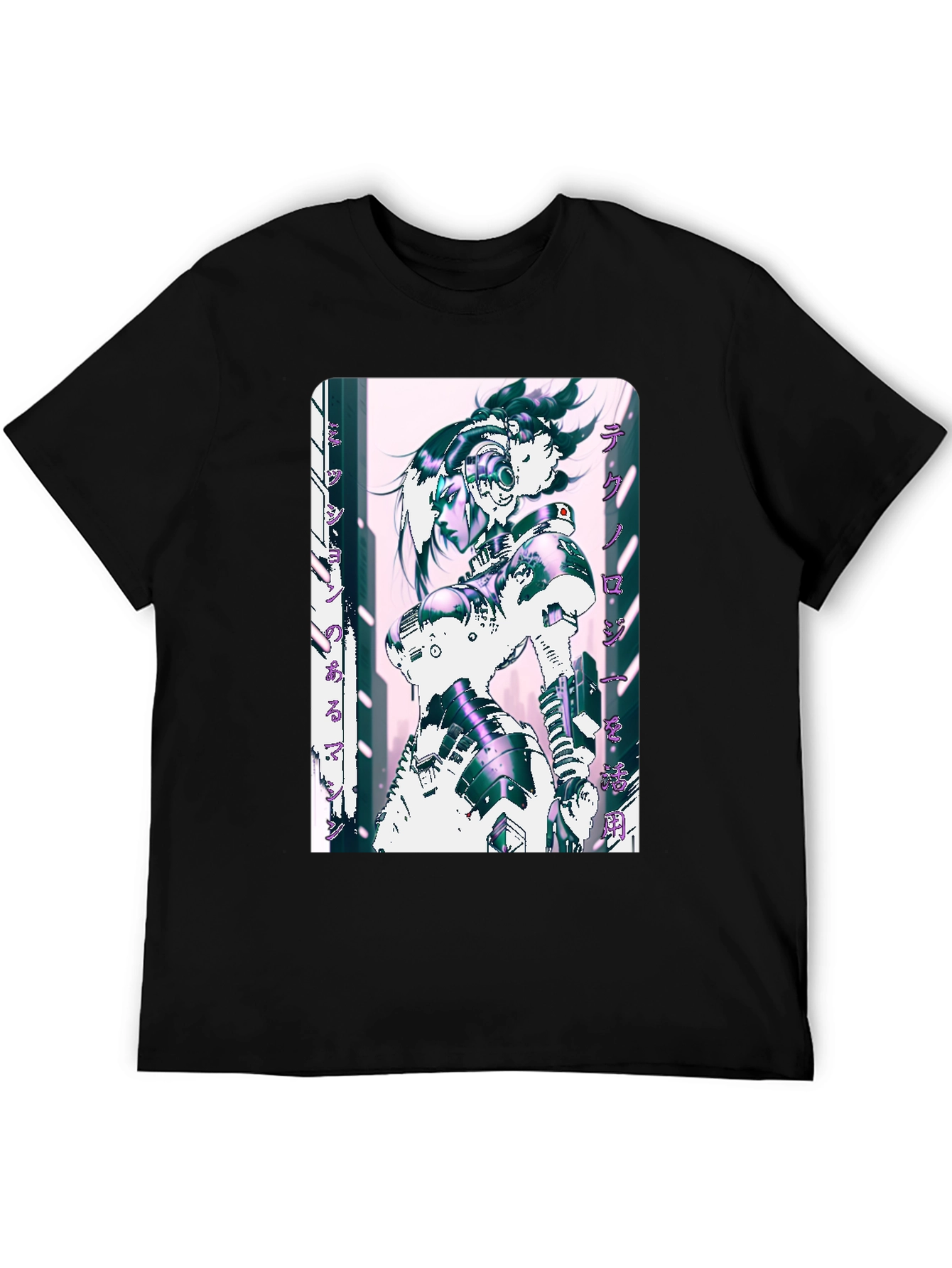 Cyberpunk Anime Graphic T-Shirt