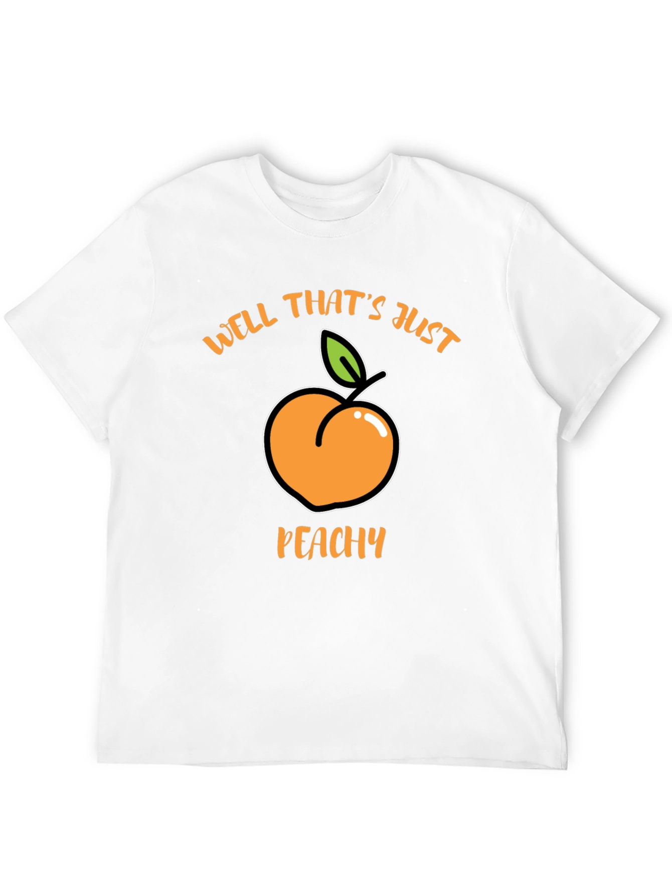 Well Thats Just Peachy Black T-Shirt