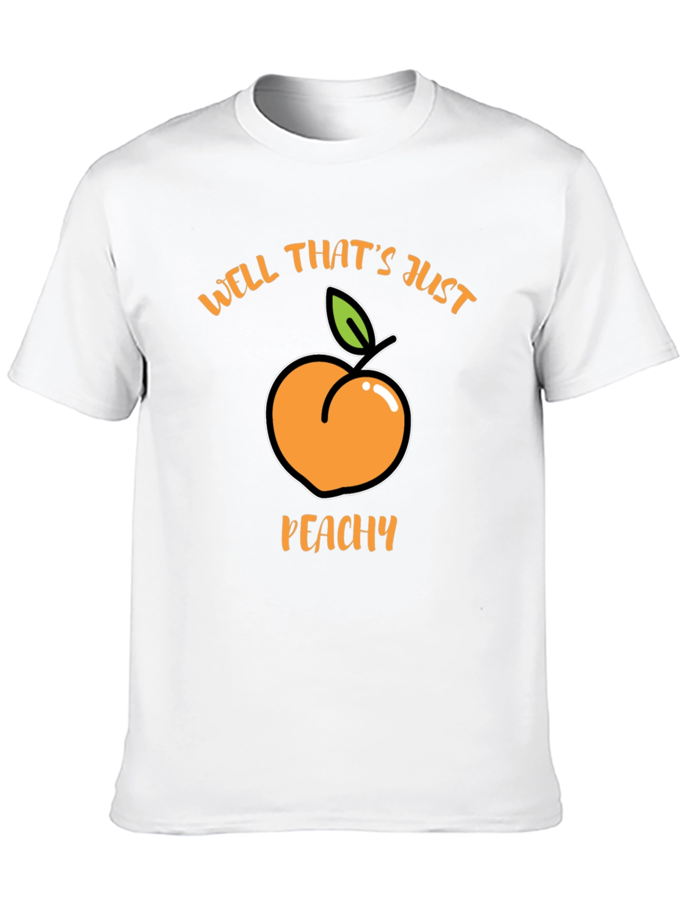 Well Thats Just Peachy Black T-Shirt
