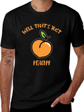 Well Thats Just Peachy Black T-Shirt