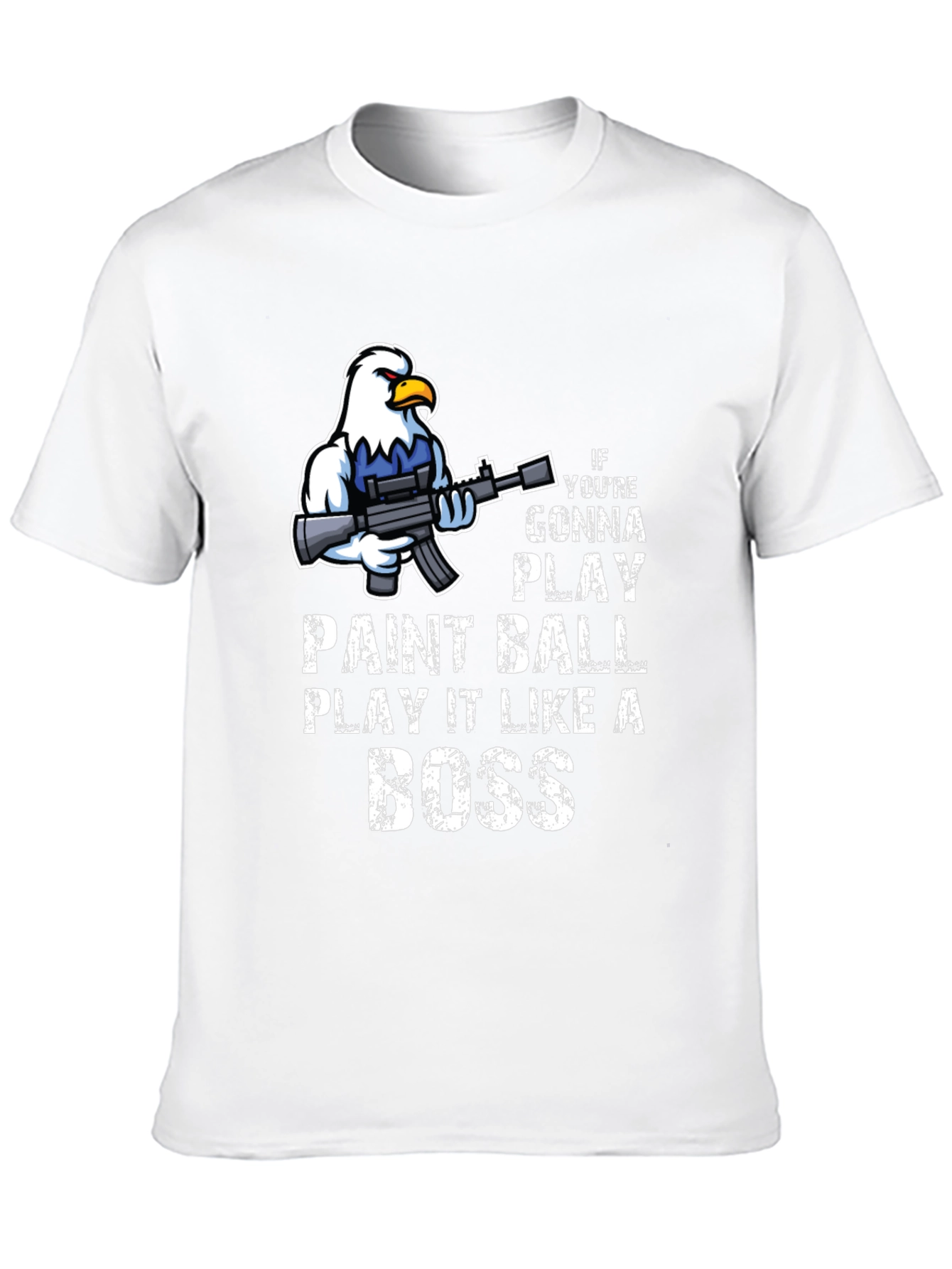 Paintball Boss T-Shirt - Eagle with Gun