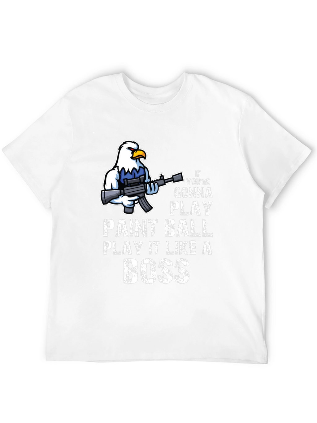 Paintball Boss T-Shirt - Eagle with Gun