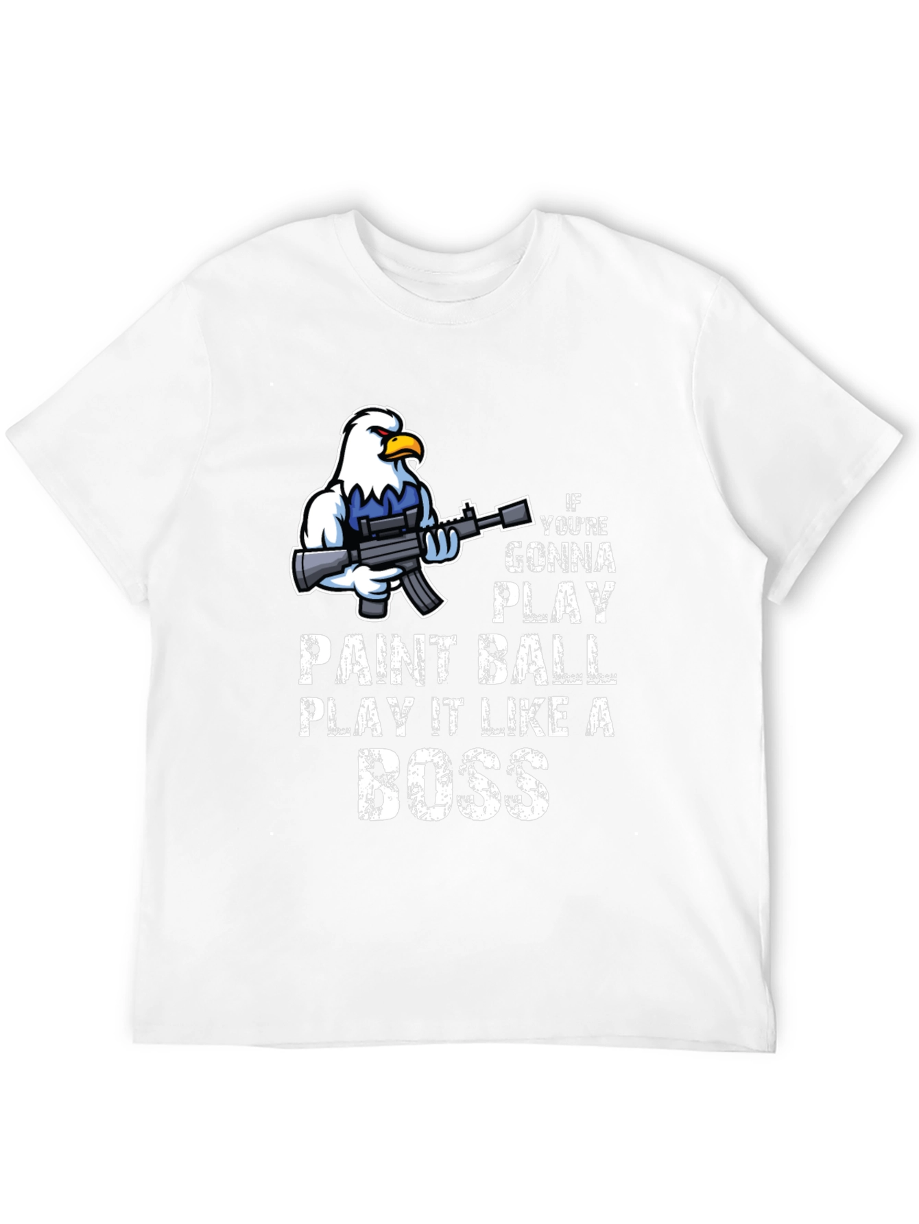 Paintball Boss T-Shirt - Eagle with Gun